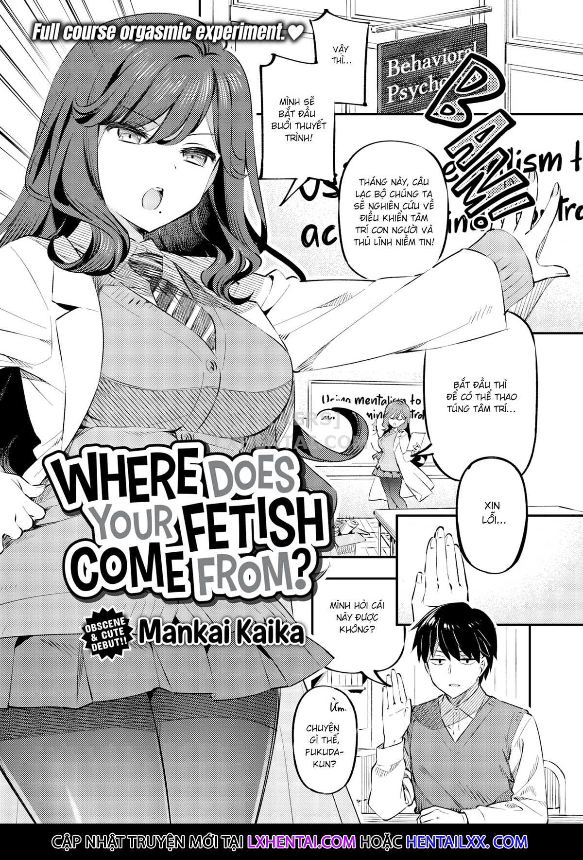 Đọc truyện hentai Where Does Your Fetish Come From? - Oneshot