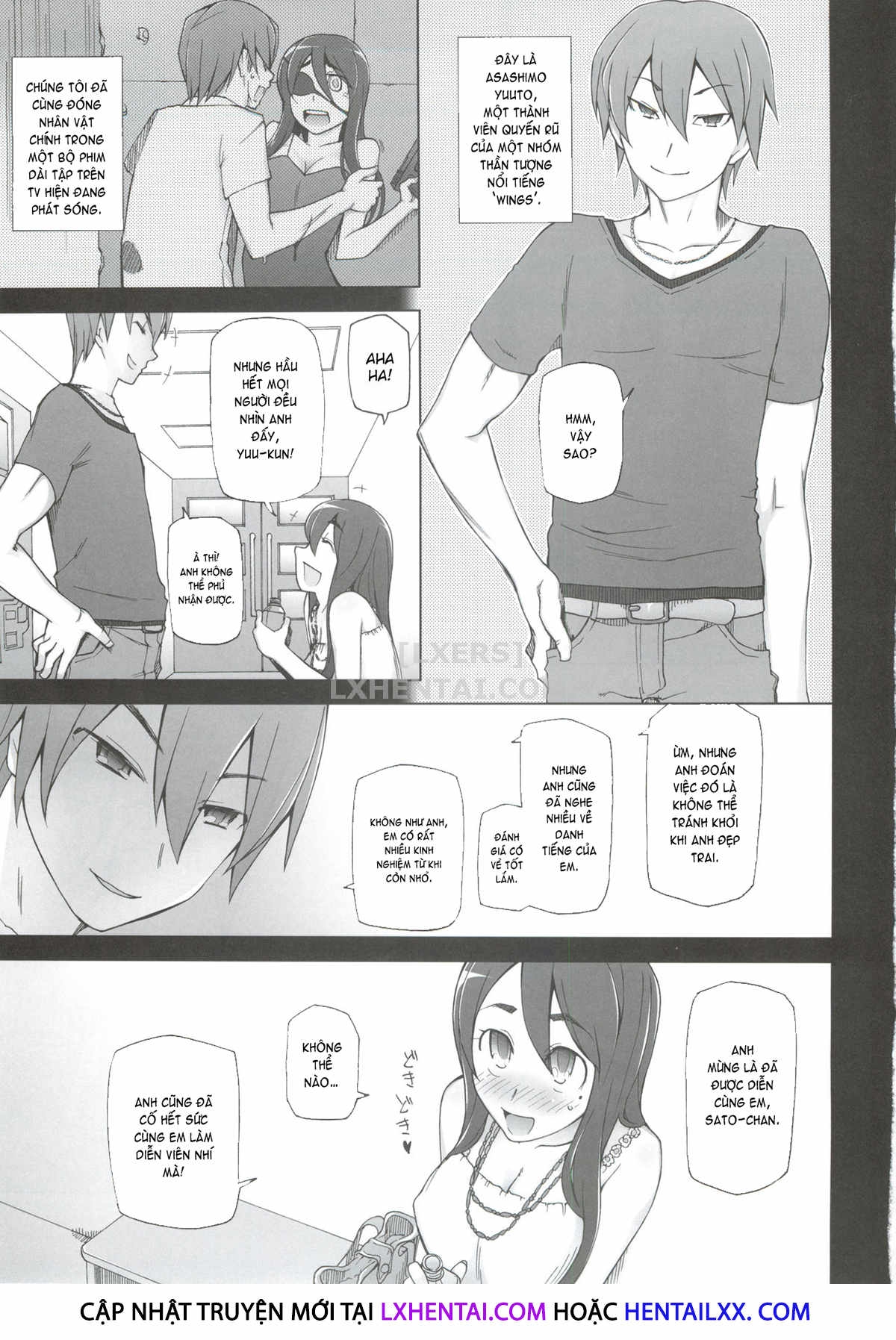 Đọc truyện hentai Kanojo Wa Chou Yuumei Geinoujin... Soshite Boku Ni Naisho De AV Joyuu Satomi-Satona Gojitsudan - Chap 2