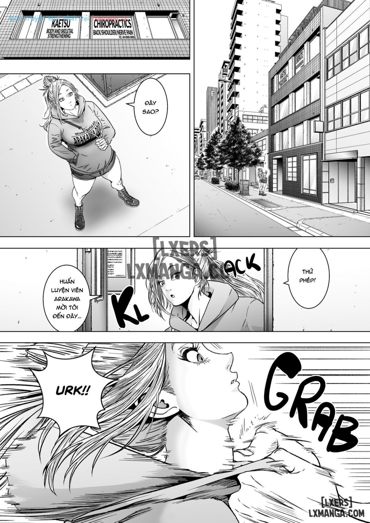 Đọc truyện hentai Kakutou Joshi wa Tsuyokunaritai/ Muchimuchi Kakutou Joshi wa Hentai Seitai-shi to Sex shite Tsuyoku naru - Oneshot