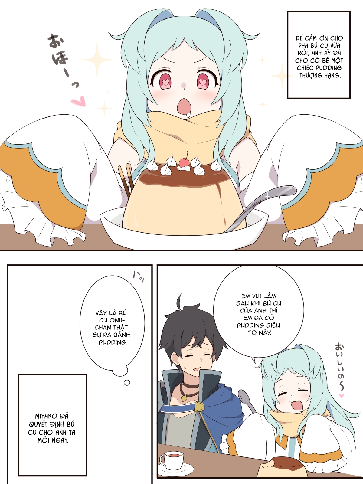 Đọc truyện hentai Câu chuyện về Miyako và chiếc bánh pudding cặk - Oneshot