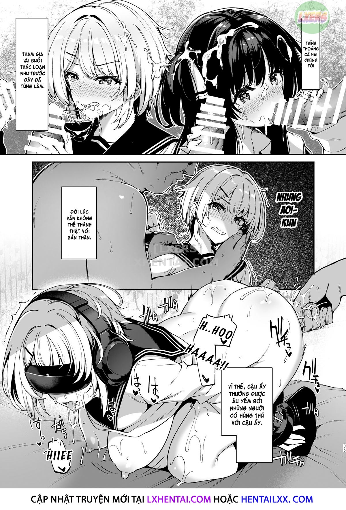 Đọc truyện hentai Sanshoku Hirune Tsuki TS - Chap 2 - [END]