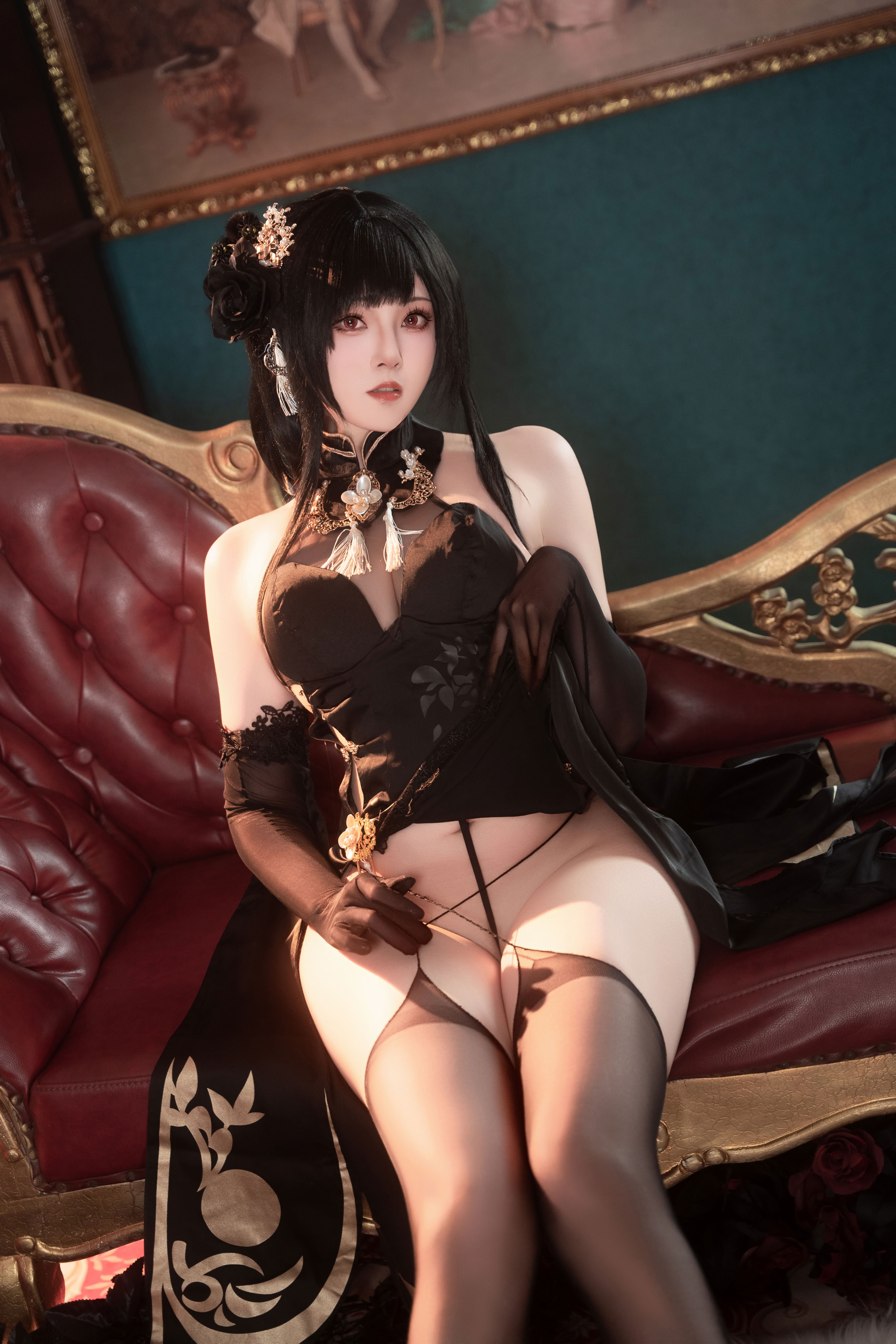 Đọc truyện hentai Tuyển tập Albums siêu phẩm Cosplay - Chap 1241 - Natsuko - Azur Lane Zhenhai Cheongsam