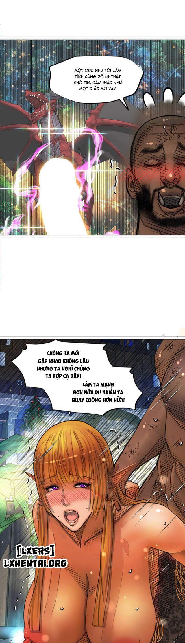 Đọc truyện hentai Nữ Hoàng Dark Elf Và Nô Lệ Orc - Chap 20