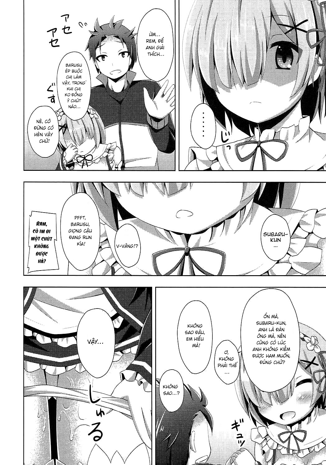 Đọc truyện hentai A Subaru-kun Ecchi Shimasu? Chotto Barusu Nani Jiro Jiro Miten no yo (Re:Zero Kara Hajimeru Isekai Seikatsu) - Oneshot