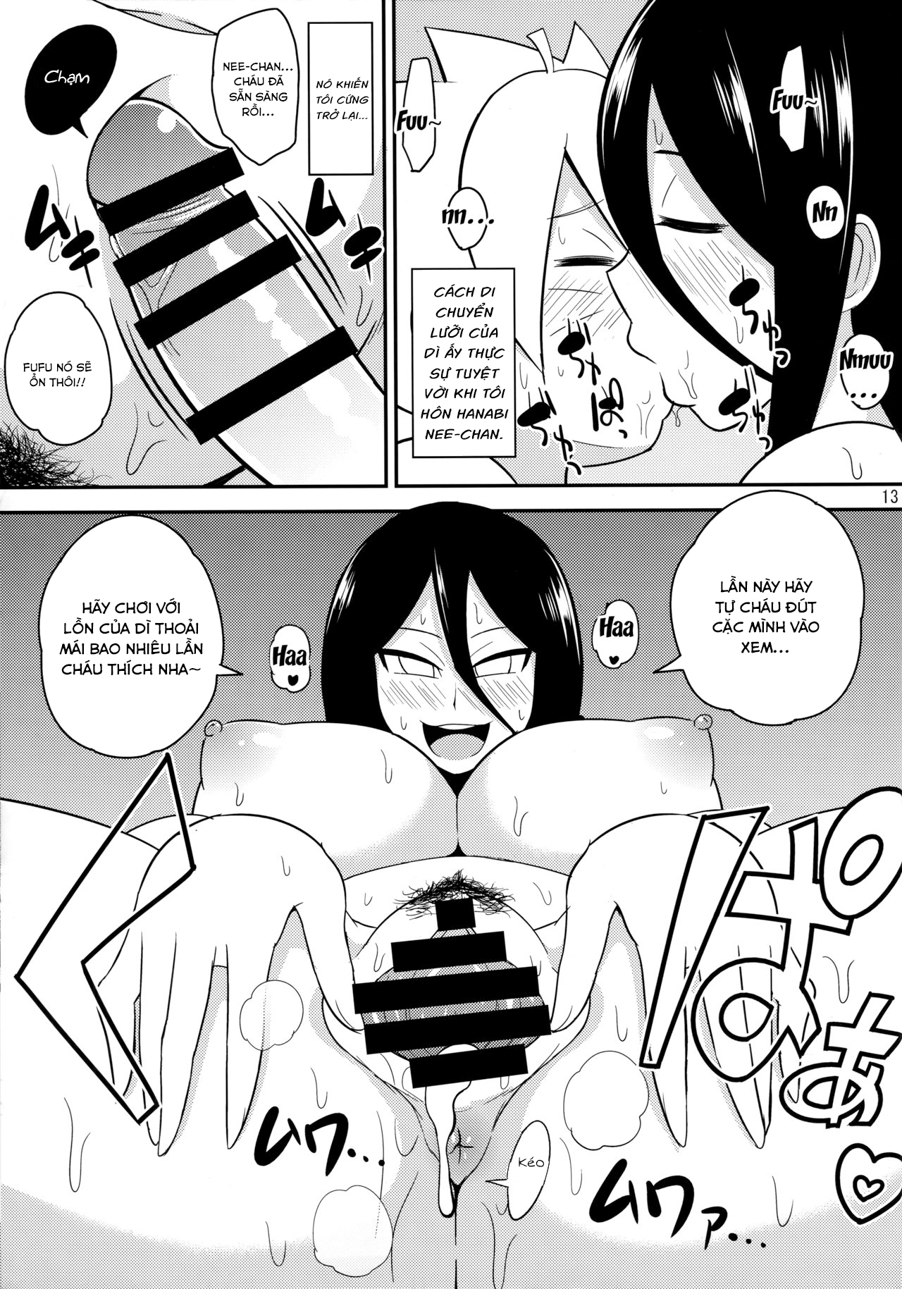 Đọc truyện hentai Hanabi và đứa cháu Boruto - Oneshot