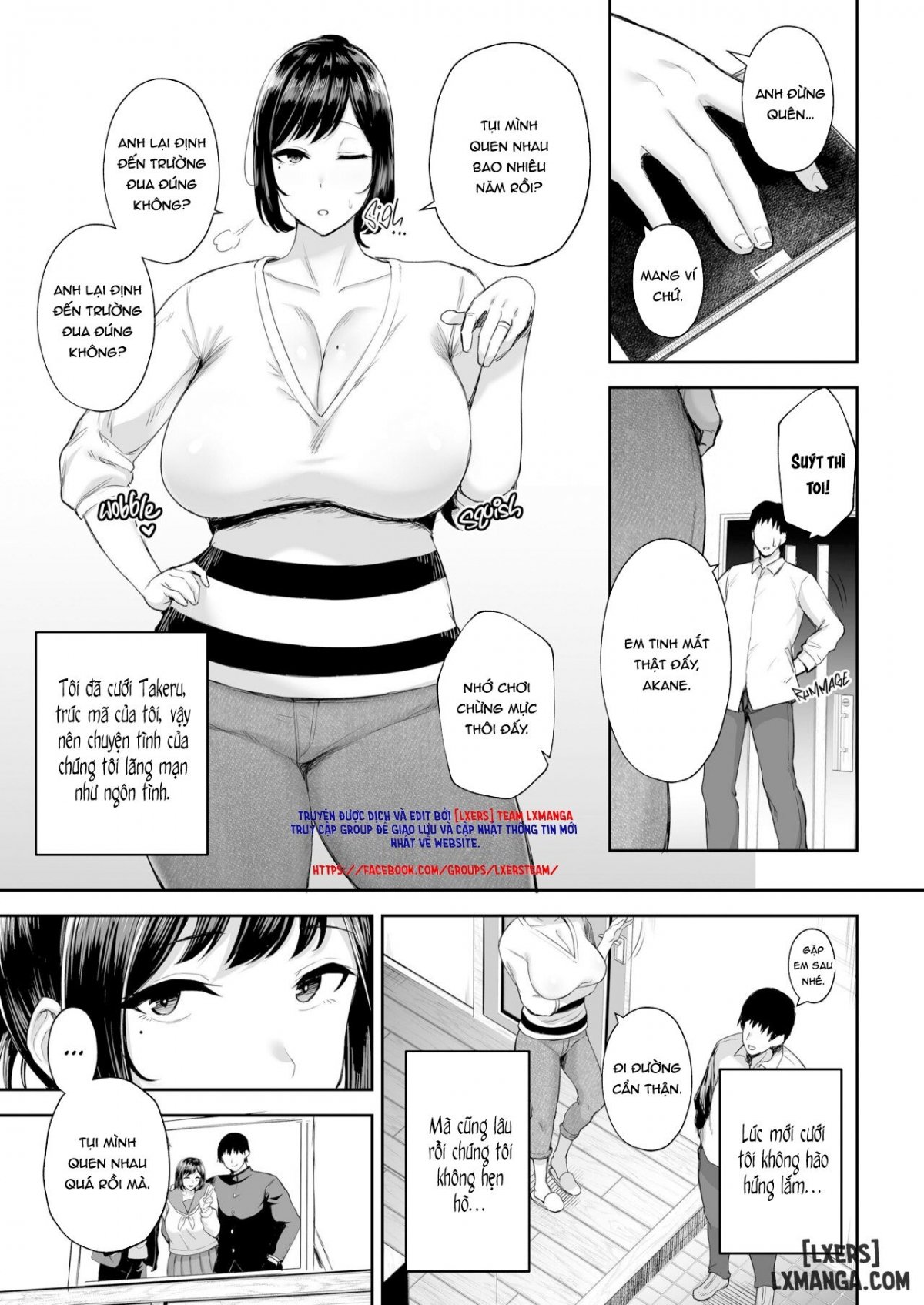 Đọc truyện hentai Netorareta Bakunyuu Osananajimi Tsuma Akane -Mukashikkara Shinyuu (SeFri) to Yarimakuri Deshita lol- - Oneshot