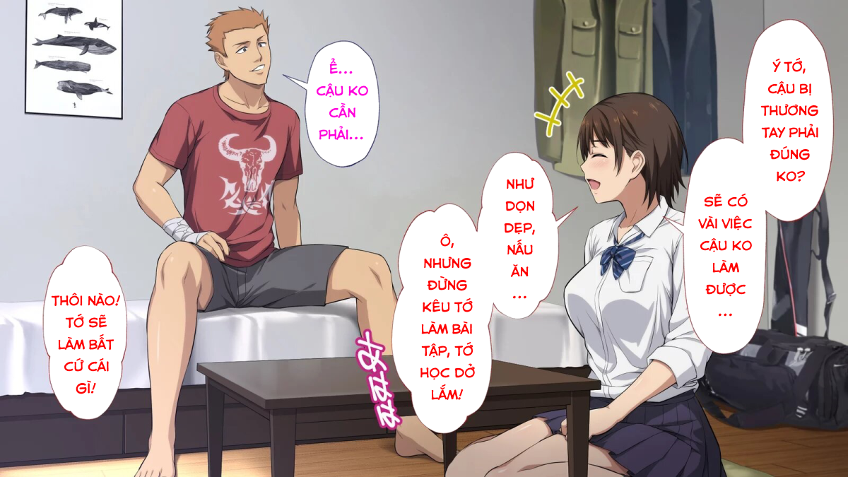 Đọc truyện hentai Netorareta JoshiMane ~Migite no Daida wa Ace no Kanojo~ - Chap 1