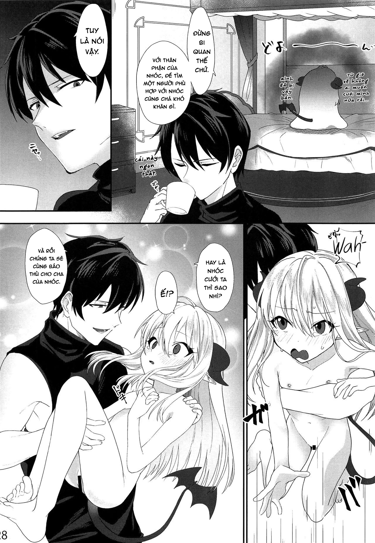 Đọc truyện hentai Yuusha no Dorei Inmon ga Maou no Musume o Youshanaku Osou! - Oneshot