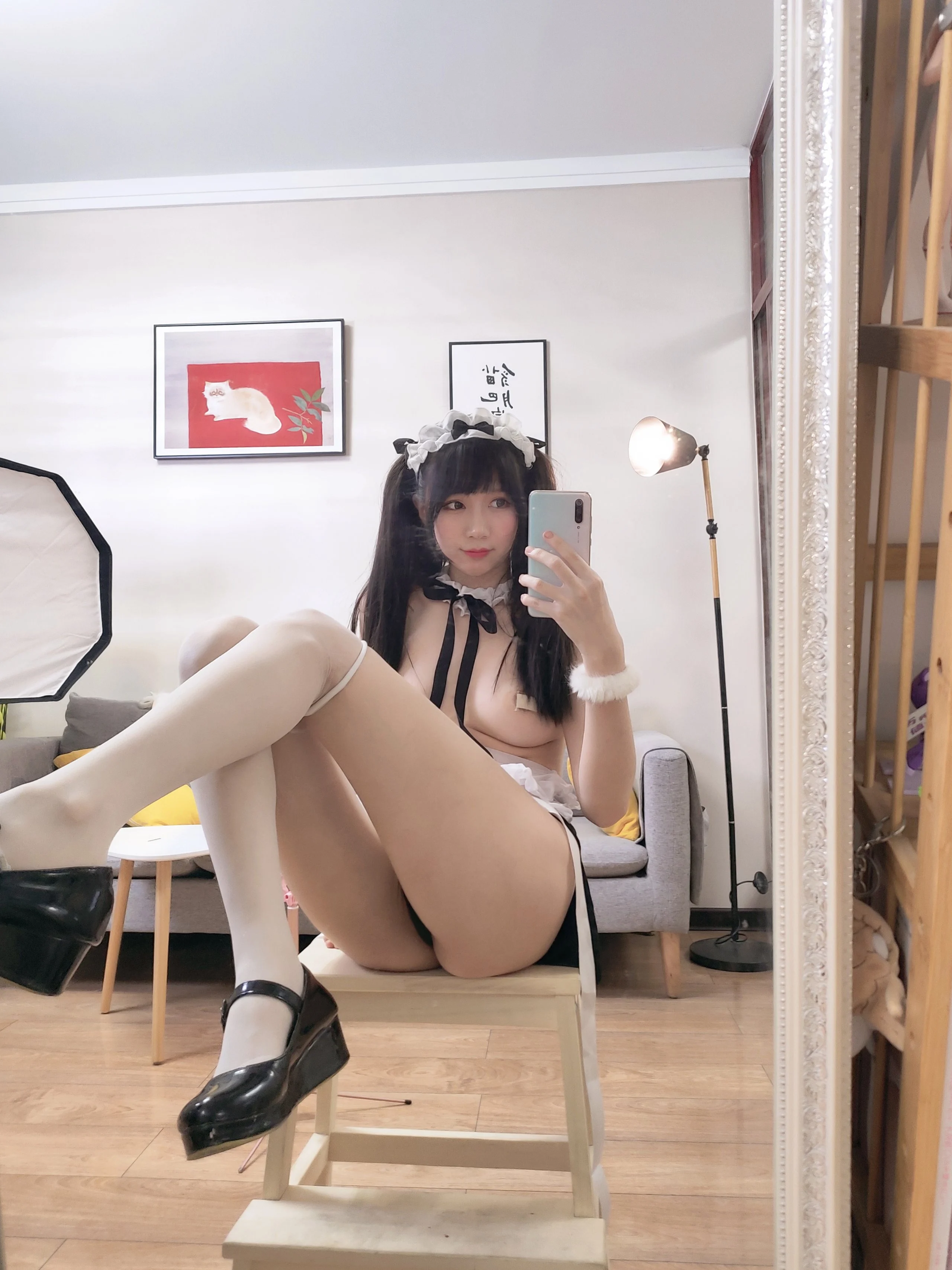Đọc truyện hentai Tuyển tập Albums siêu phẩm Cosplay - Chap 904 - [NagIsa Demon Meow] Transparent maid outfit
