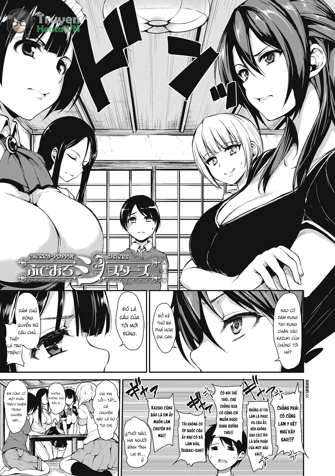 Đọc truyện hentai At Home Harem Fudeoro Sisters - Chap 3