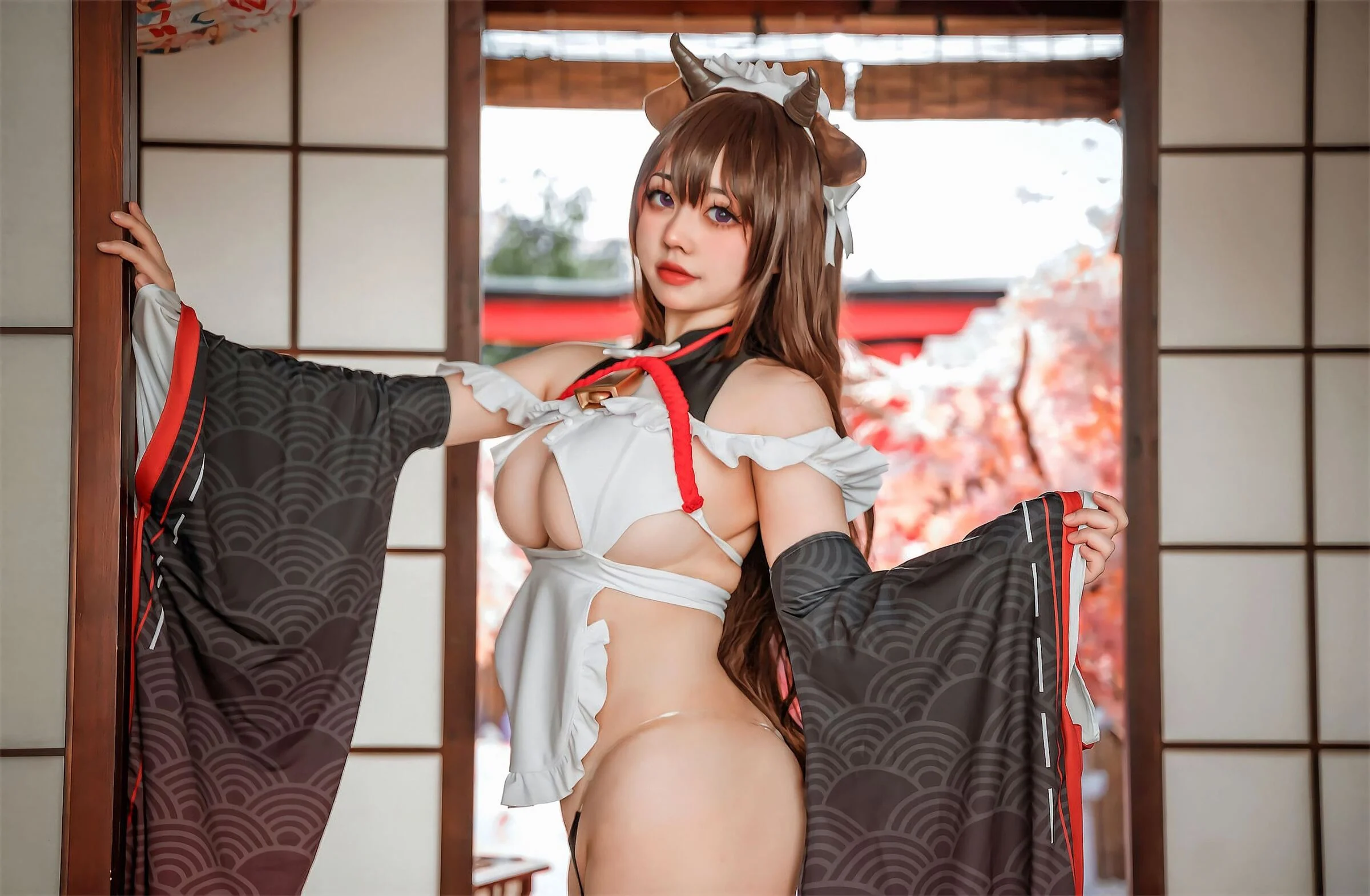 Đọc truyện hentai Tuyển tập Albums siêu phẩm Cosplay - Chap 250 - [AhRiRi_Ganlory] Cô hầu gái bối rối của Azur Lane