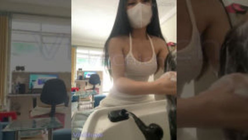 Tiệm tóc bất ổn , em livestream show hàng không cần che rèm ~ Clip hơn 2 tiếng