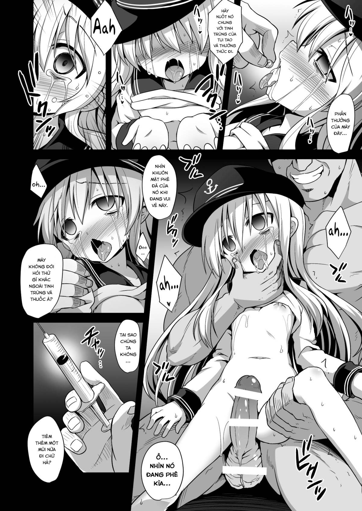 Đọc truyện hentai Thụ thai cho các bé nữ hạm (Kantai Collection -KanColle-) - Chap 2: Bé Hibiki