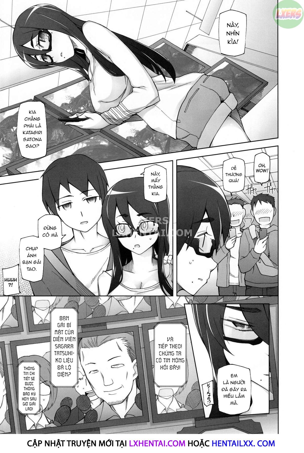 Đọc truyện hentai Kanojo Wa Chou Yuumei Geinoujin... Soshite Boku Ni Naisho De AV Joyuu Satomi-Satona Gojitsudan - Chap 3