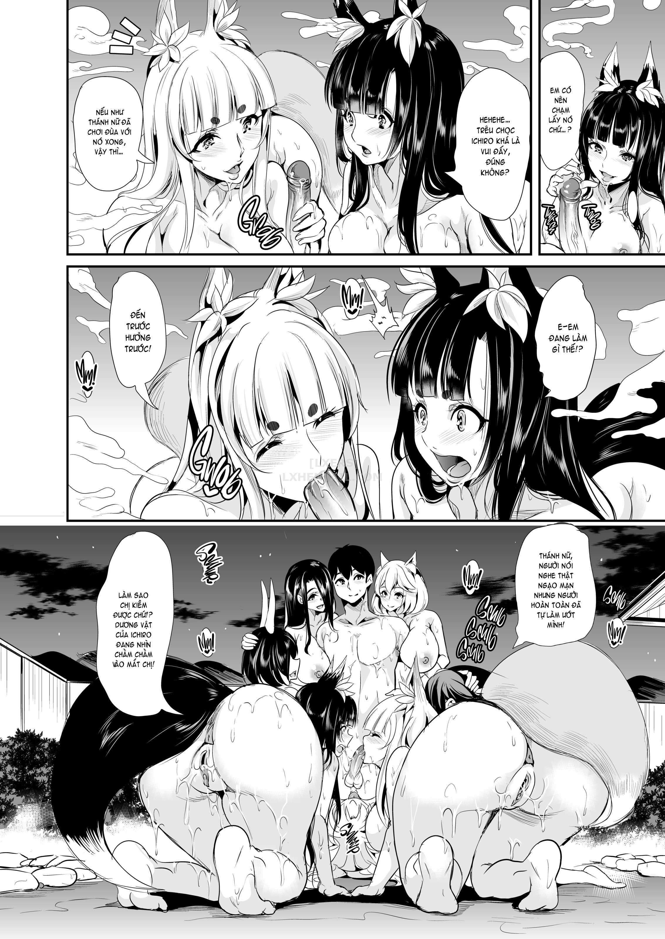 Đọc truyện hentai My Harem in Another World Collection - Chap 6 - Hot, Steamy Bath! Fluffy ❤️ Fucking
