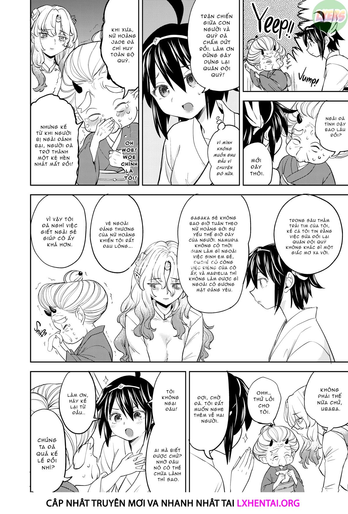 Đọc truyện hentai Tái sinh thành một nữ anh hùng có 5 người vợ quỷ - Chap 5