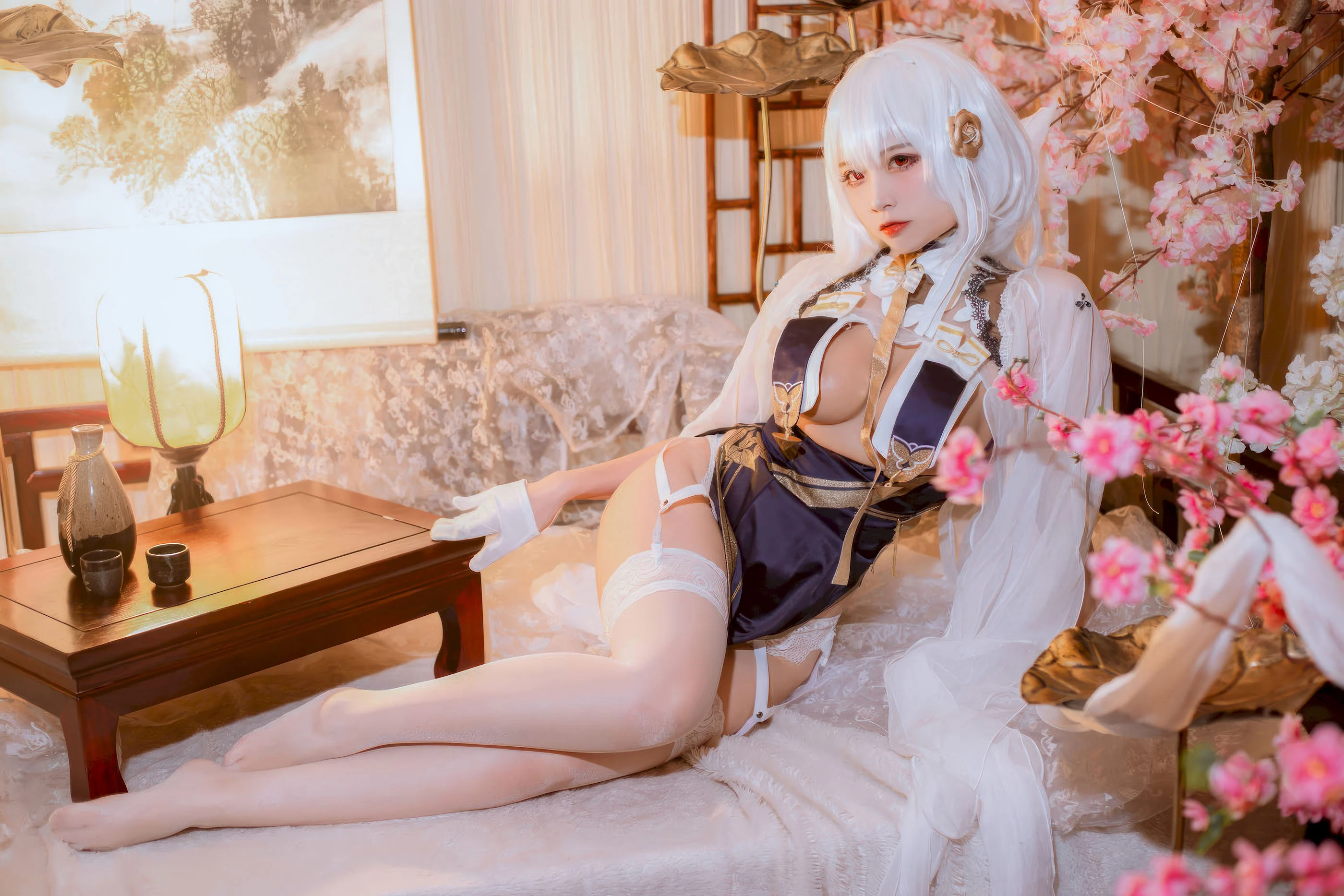 Đọc truyện hentai Tuyển tập Albums siêu phẩm Cosplay - Chap 1313 - Second Lieutenant Nisa - Azur Lane Sirius Cheongsam