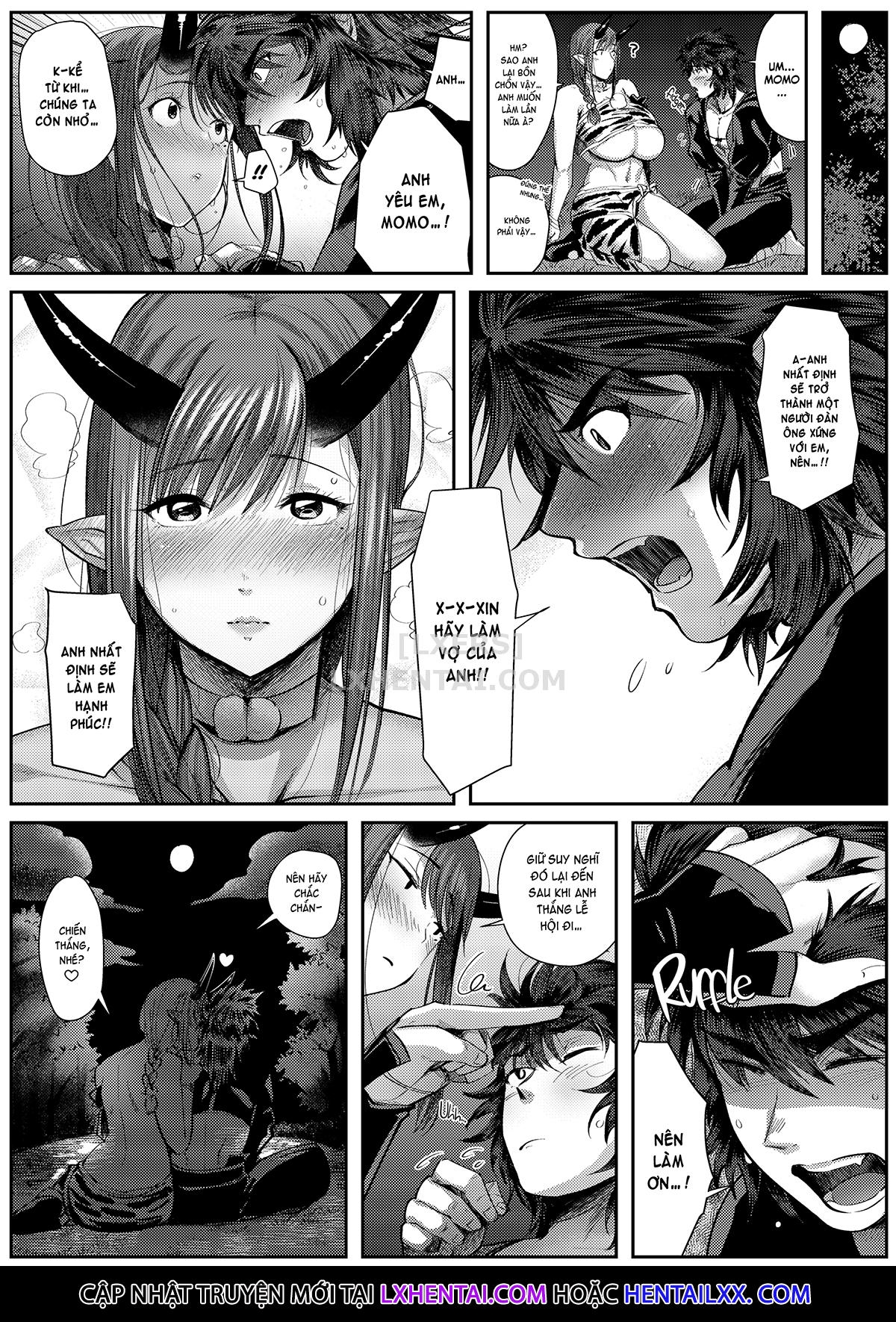 Đọc truyện hentai The Oni and the Fresh Peach - Chap 1