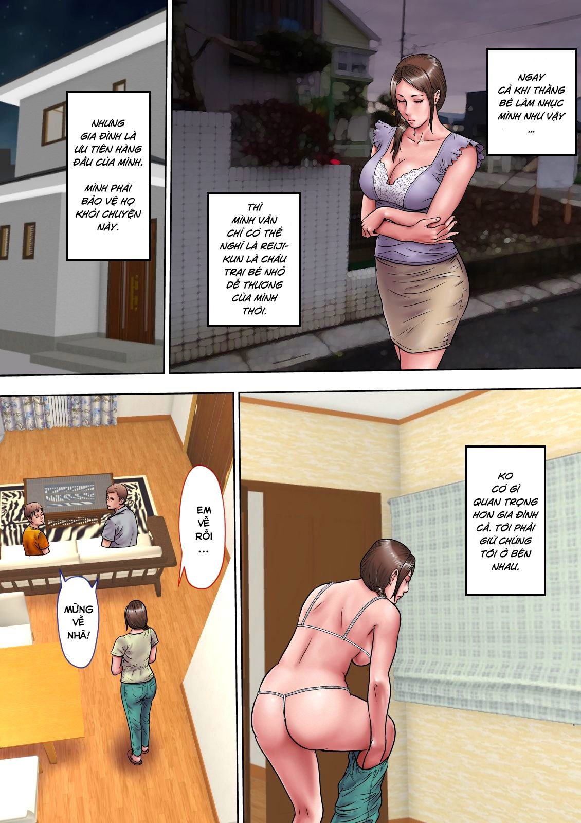 Đọc truyện hentai Thông gian với người dì quyến rũ của tôi - Chương 1.2: Bị bắt ép nước mía thằng cháu?