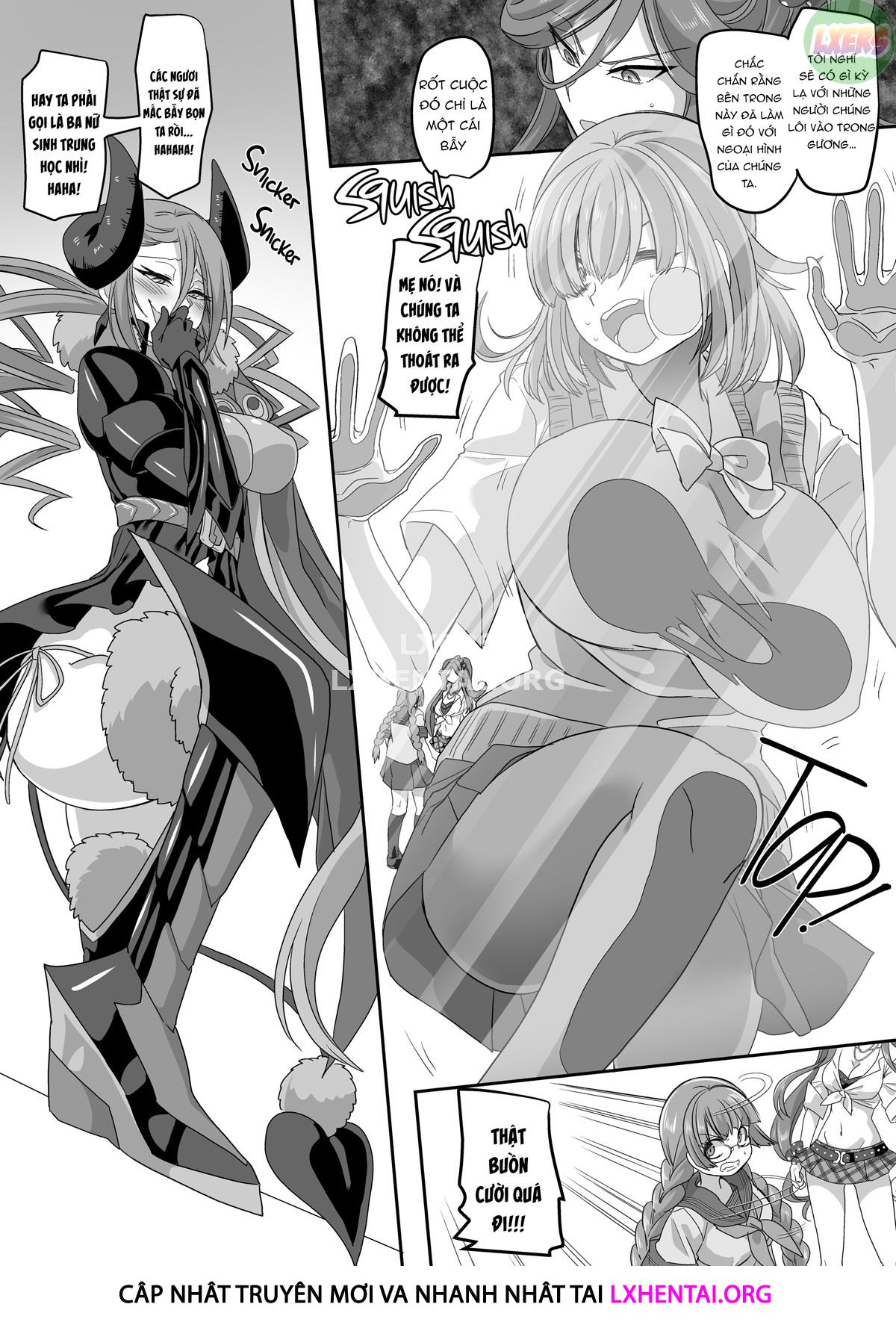 Đọc truyện hentai Saikyou no Seigi no Hero wa Kagami no Naka de wa Saijaku no Kaijin - Oneshot