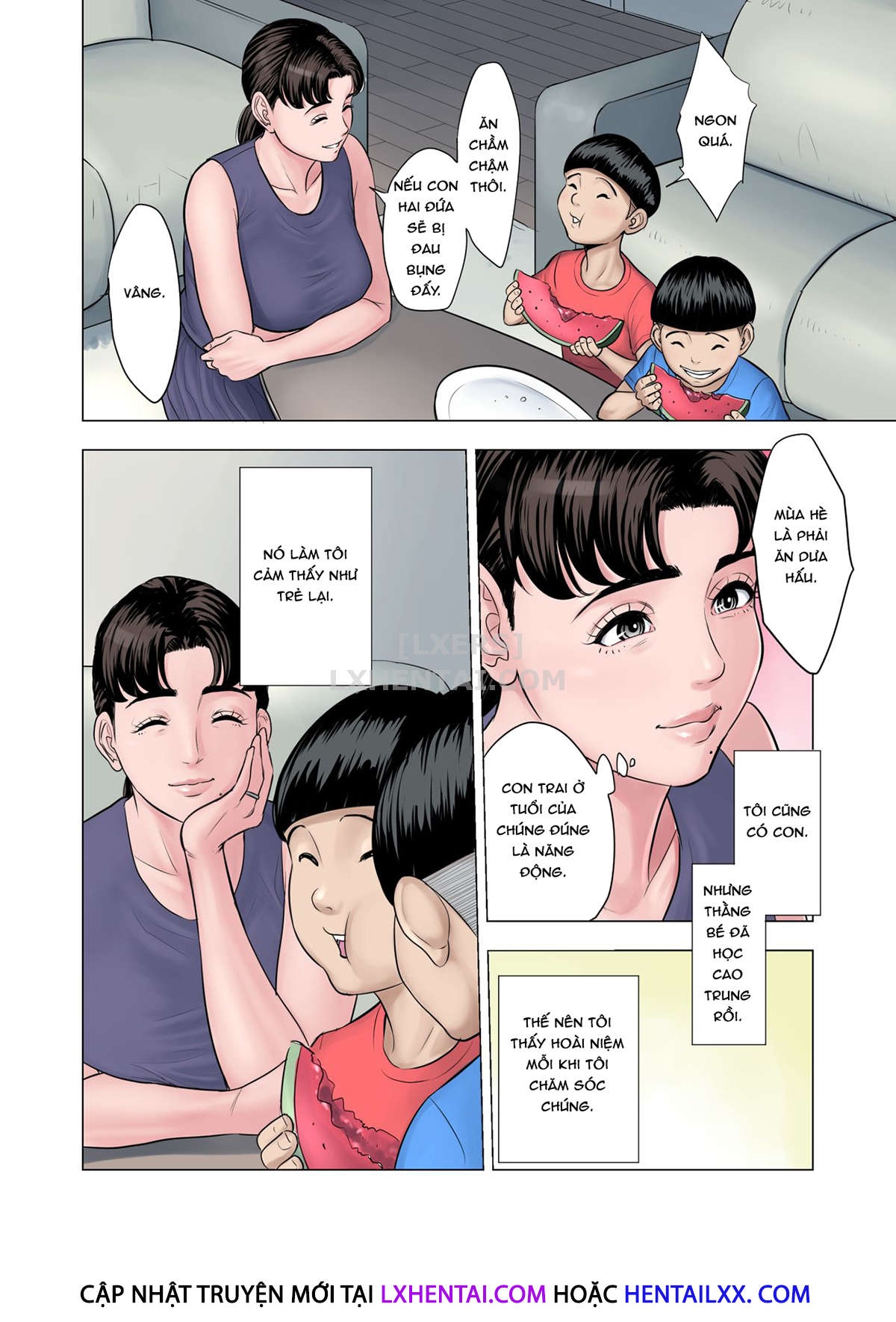 Đọc truyện hentai Futago no Oi no Oba Koukou - Oneshot