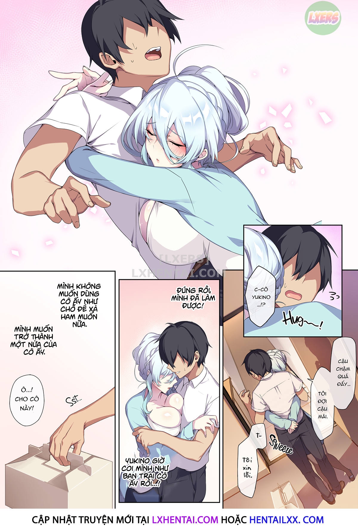 Đọc truyện hentai Hitozukiai Ga Nigate Na Miboujin No Yukionna-San To Noroi No Yubiwa - Oneshot - Không che