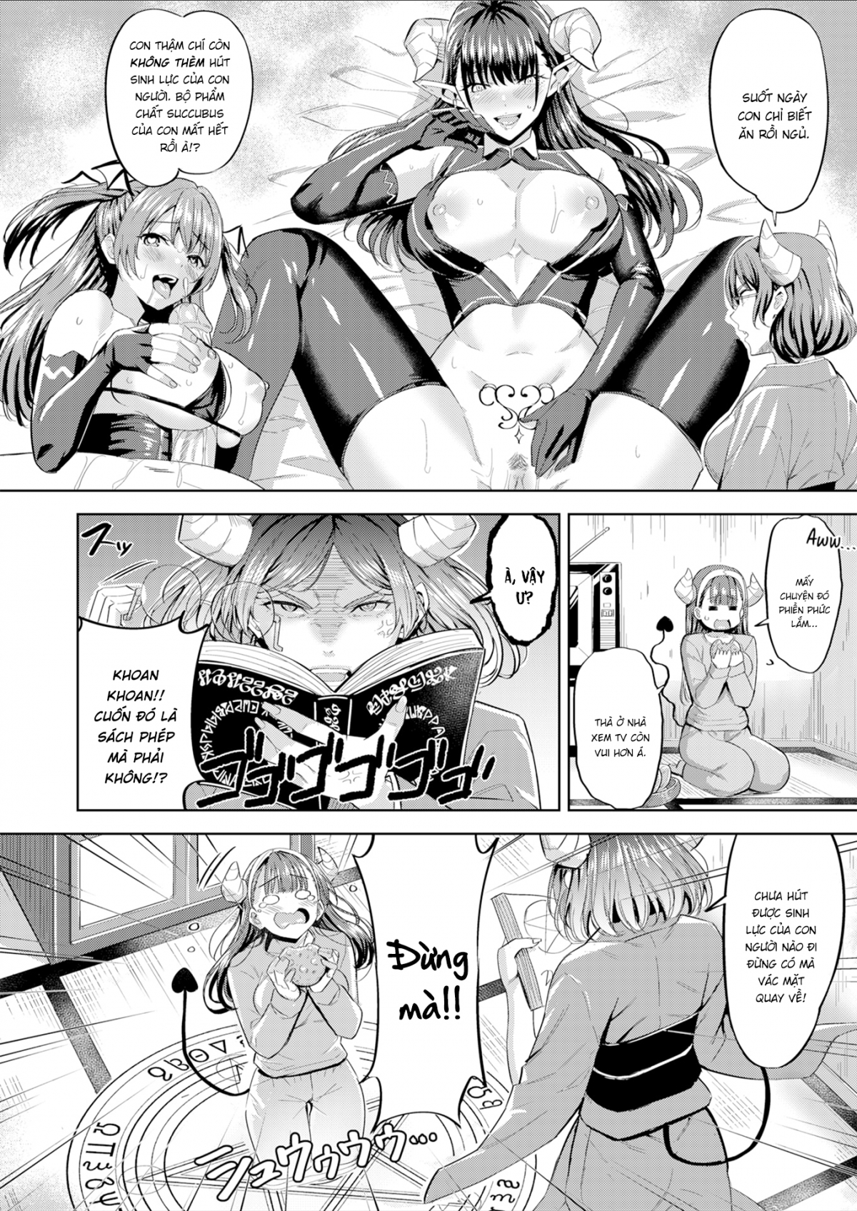 Đọc truyện hentai Làm Succubus Khổ Lắm! - Oneshot