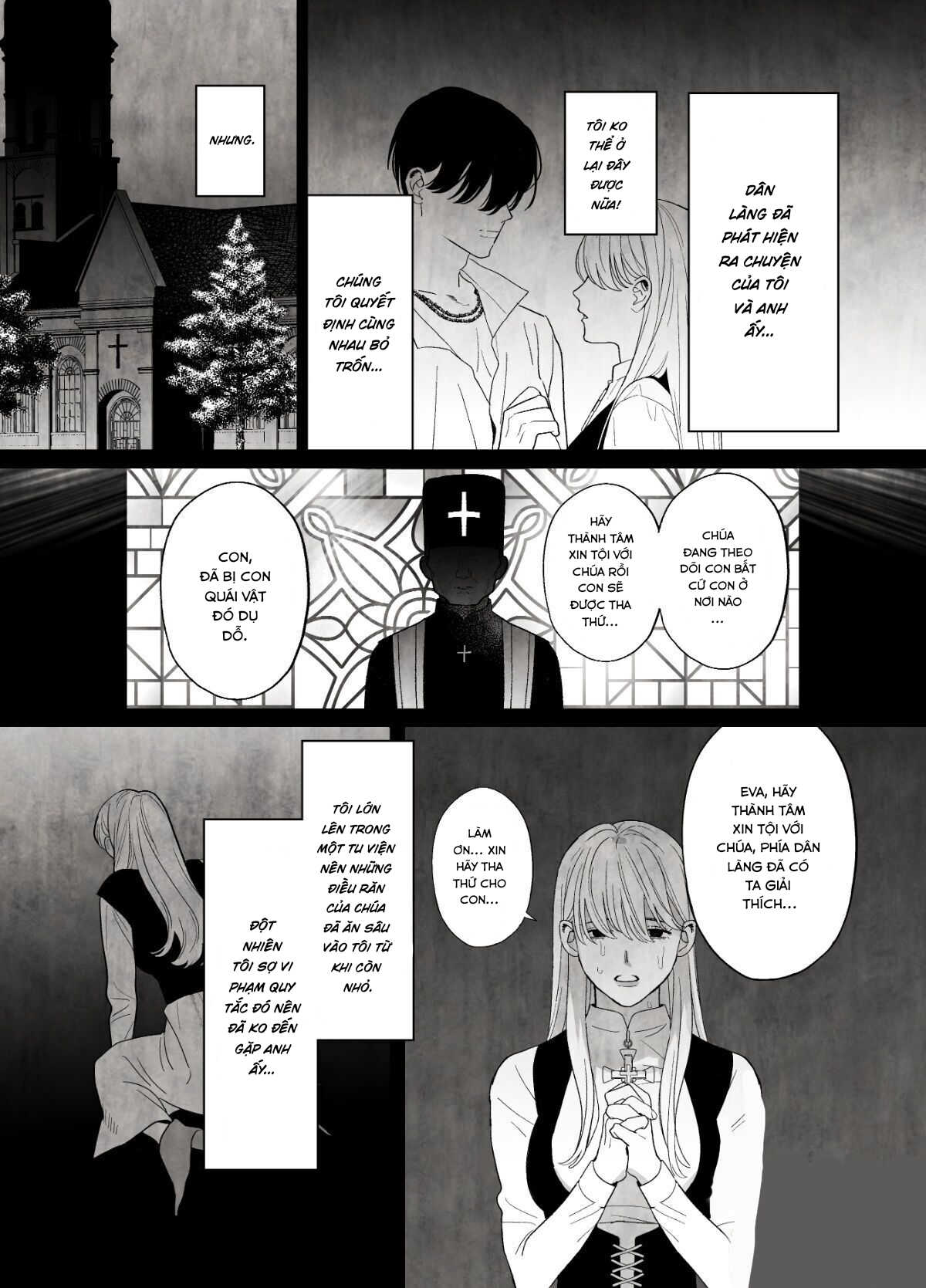 Đọc truyện hentai Nữ tu phạm luật làng với con rắn - Oneshot