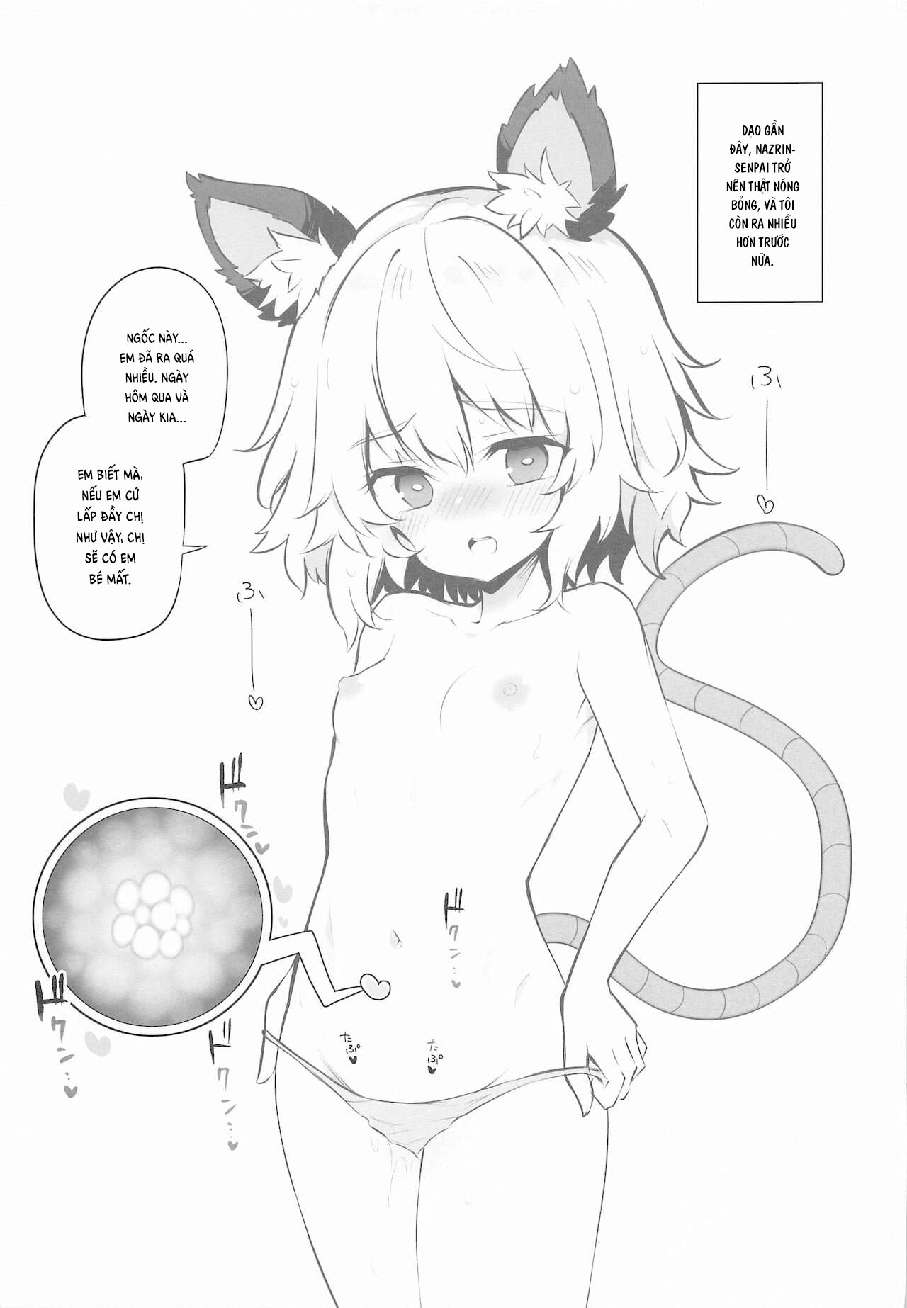 Đọc truyện hentai Kozukuri Jouzu na Nazrin Senpai - Oneshot