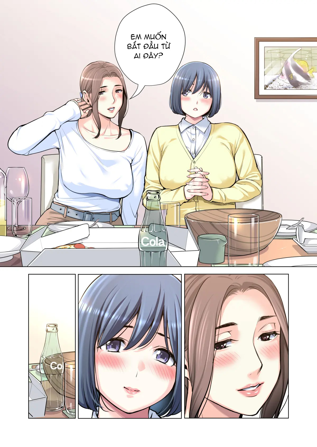 Đọc truyện hentai Bà chị có chồng ở tổ dân phố rất gợi tình 3: Bữa ăn của người có chồng - Oneshot