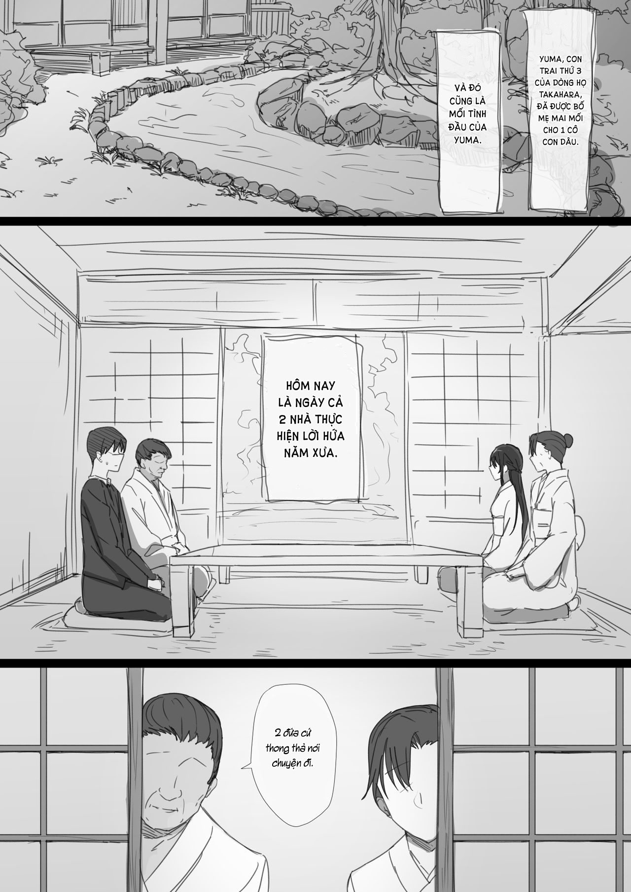 Đọc truyện hentai Ki ga Tsuyoi Seiso na Hitozuma Reijou ga Netorareru made no Ichibu Shijuu - Chap 1: Ngày em và anh làm vợ chồng.