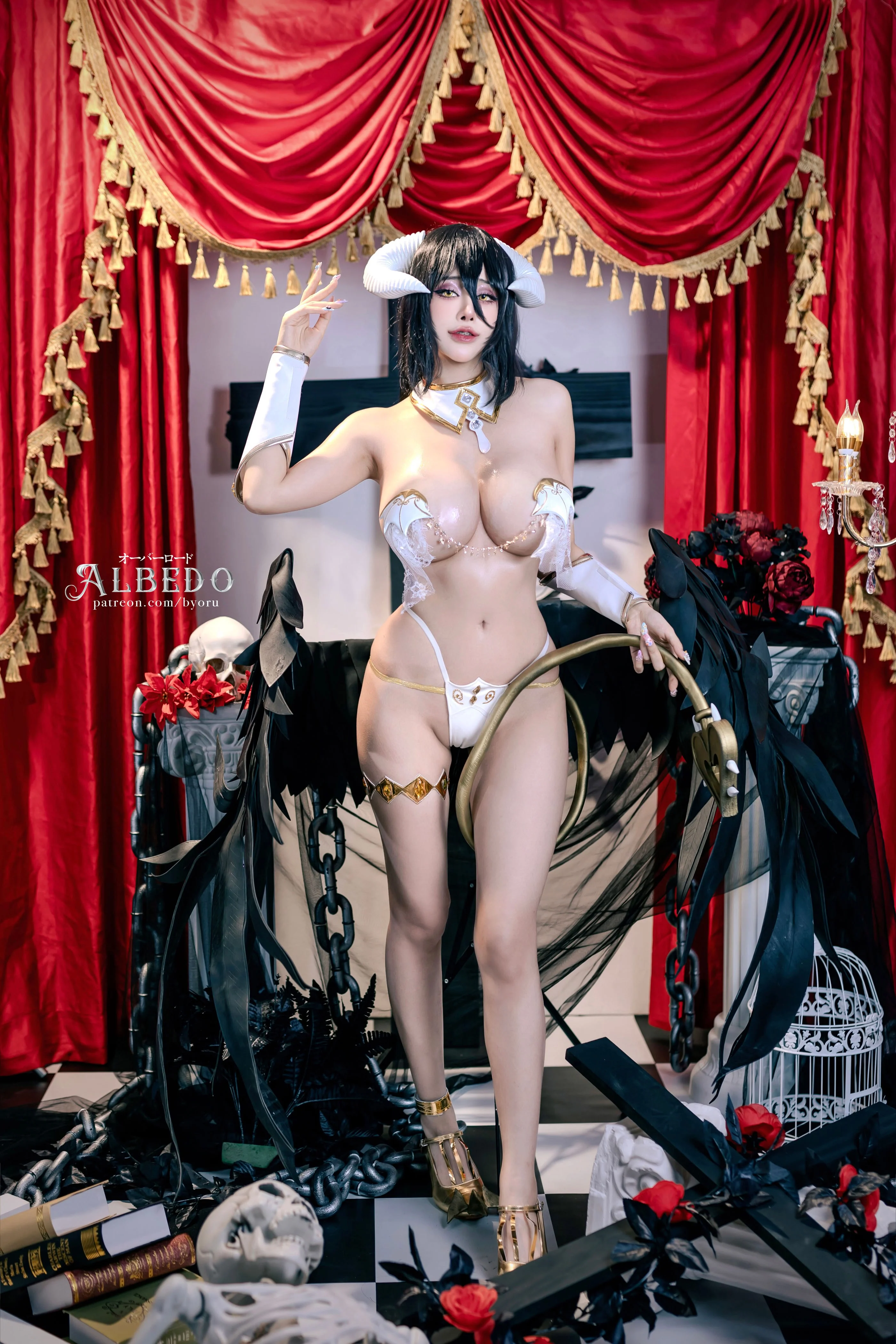 Đọc truyện hentai Tuyển tập Albums siêu phẩm Cosplay - Chap 1333 - Byoru - Albedo Lingerie