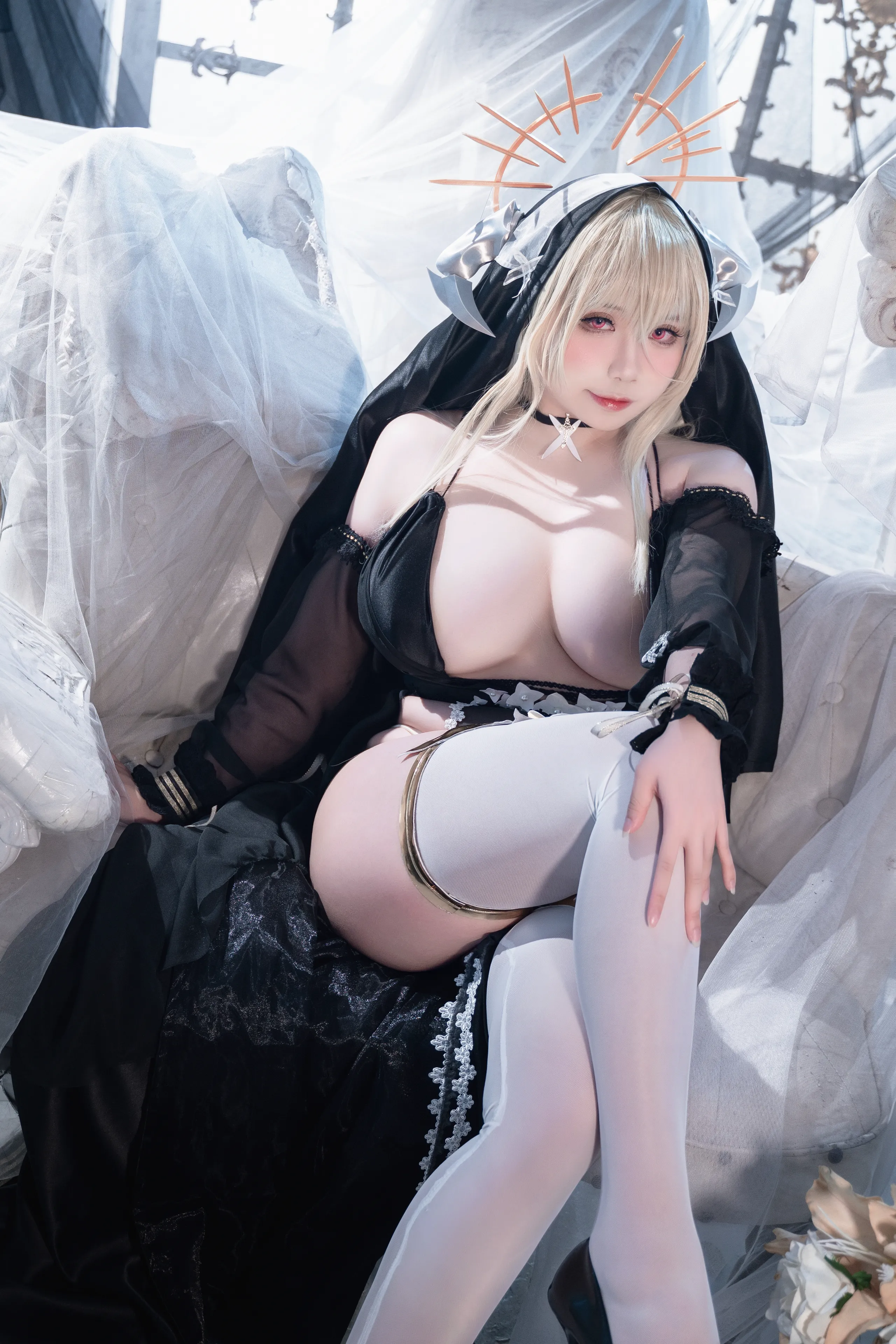 Đọc truyện hentai Tuyển tập Albums siêu phẩm Cosplay - Chap 953 - Sadako Peach - Azur Lane Vengeance