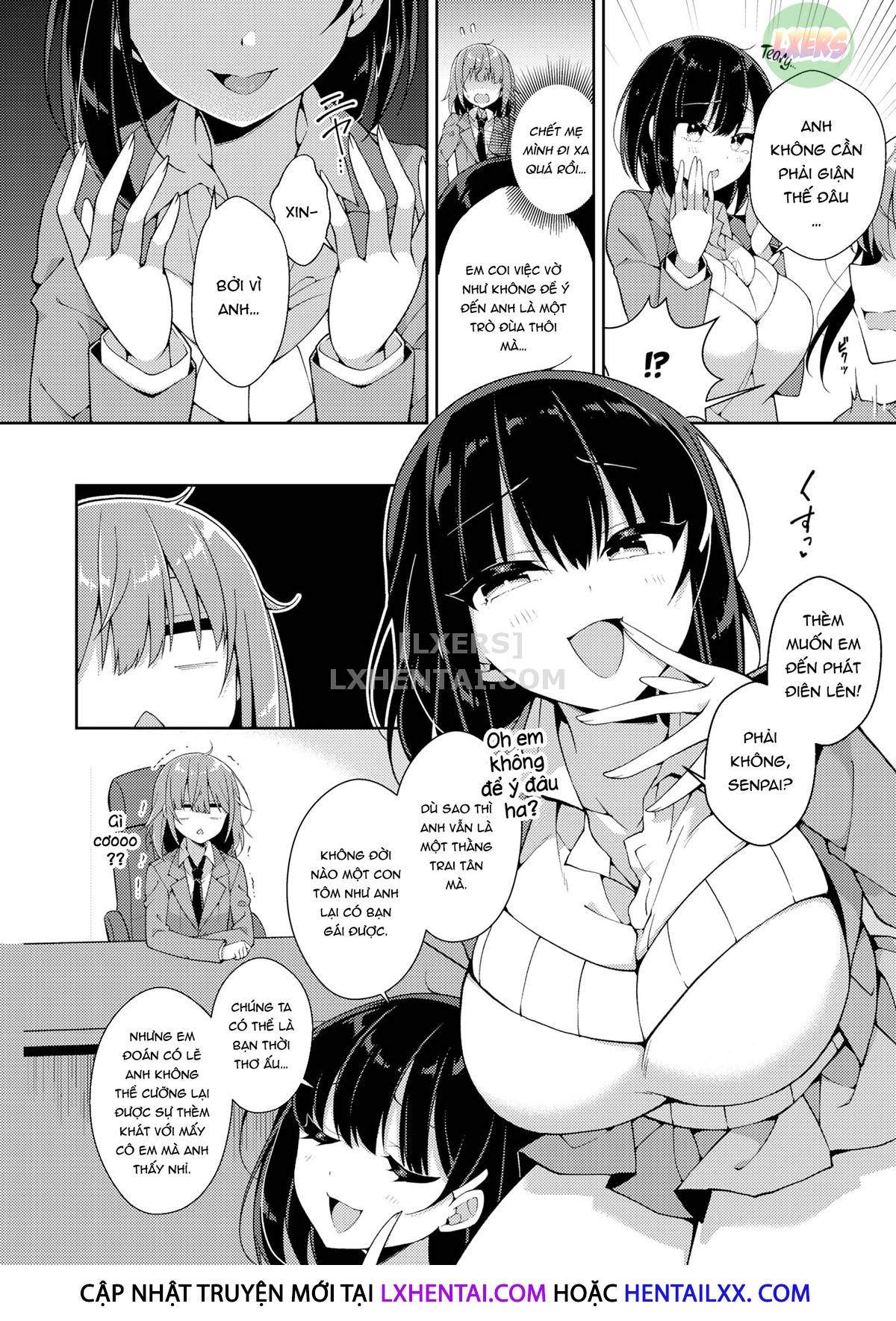 Đọc truyện hentai Huge Kouhai X Tiny Senpai - Oneshot