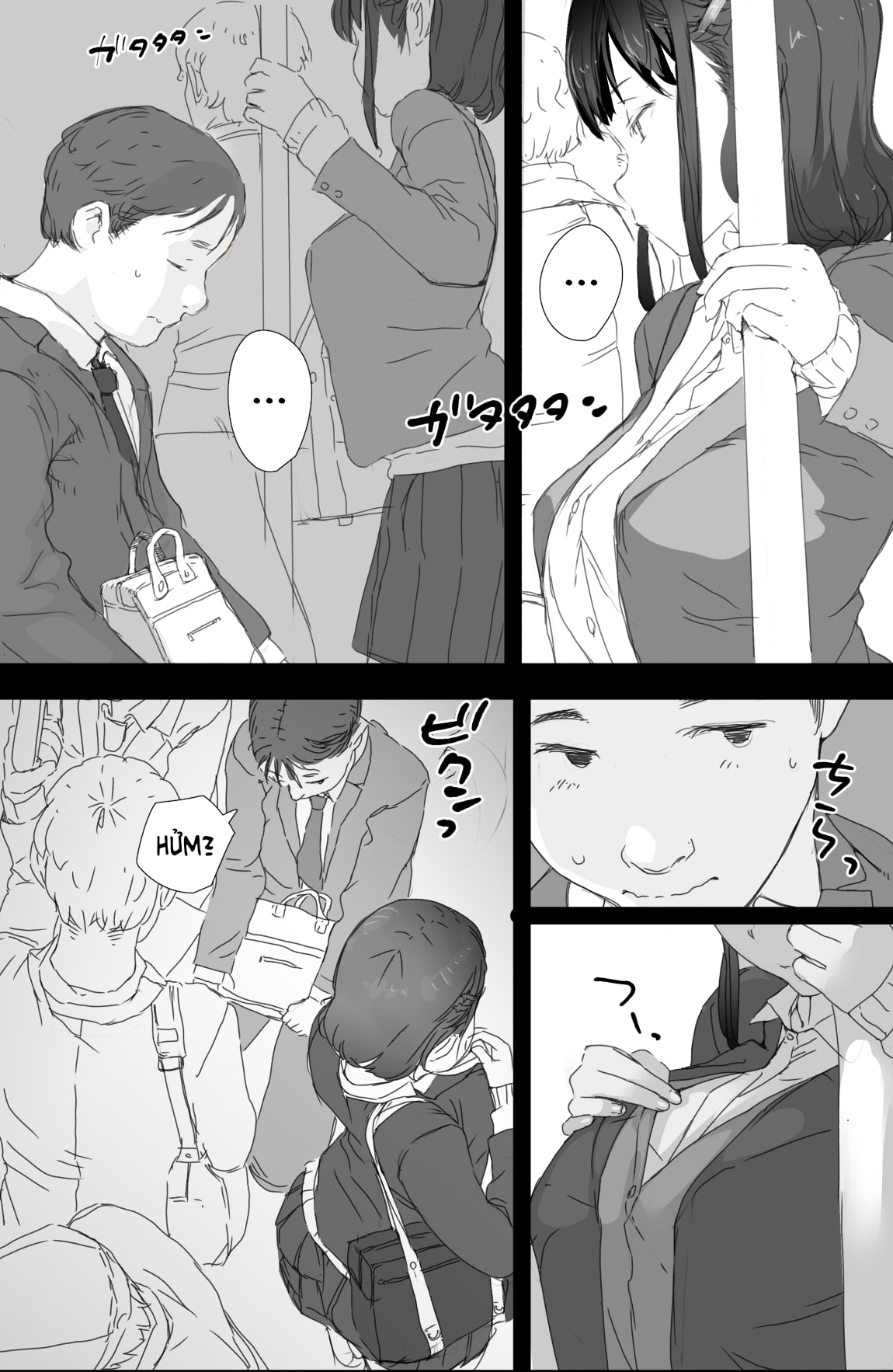 Đọc truyện hentai Anh Chàng May Mắn Và Cô Gái Khoe Hàng Trên Chuyến Tàu Điện Ngầm - Oneshot