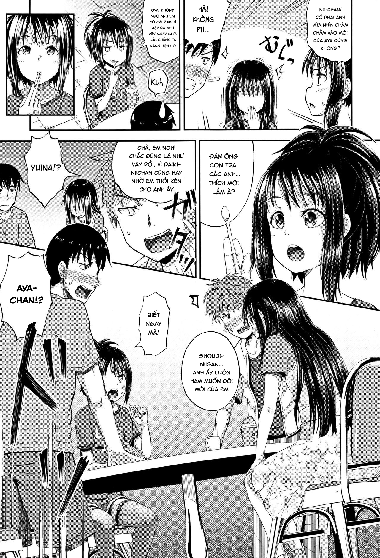 Đọc truyện hentai Nodohame: Imouto Swappi - Chap 1