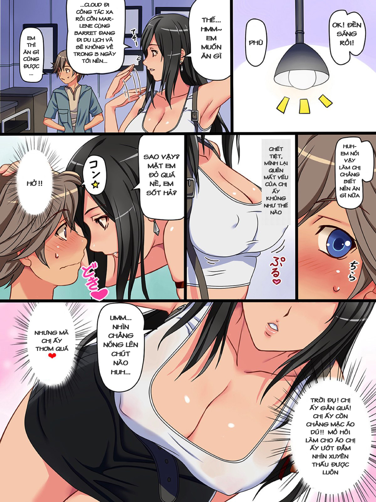 Đọc truyện hentai Tifa to Denzel no Hadaka no Tsukiai - Oneshot