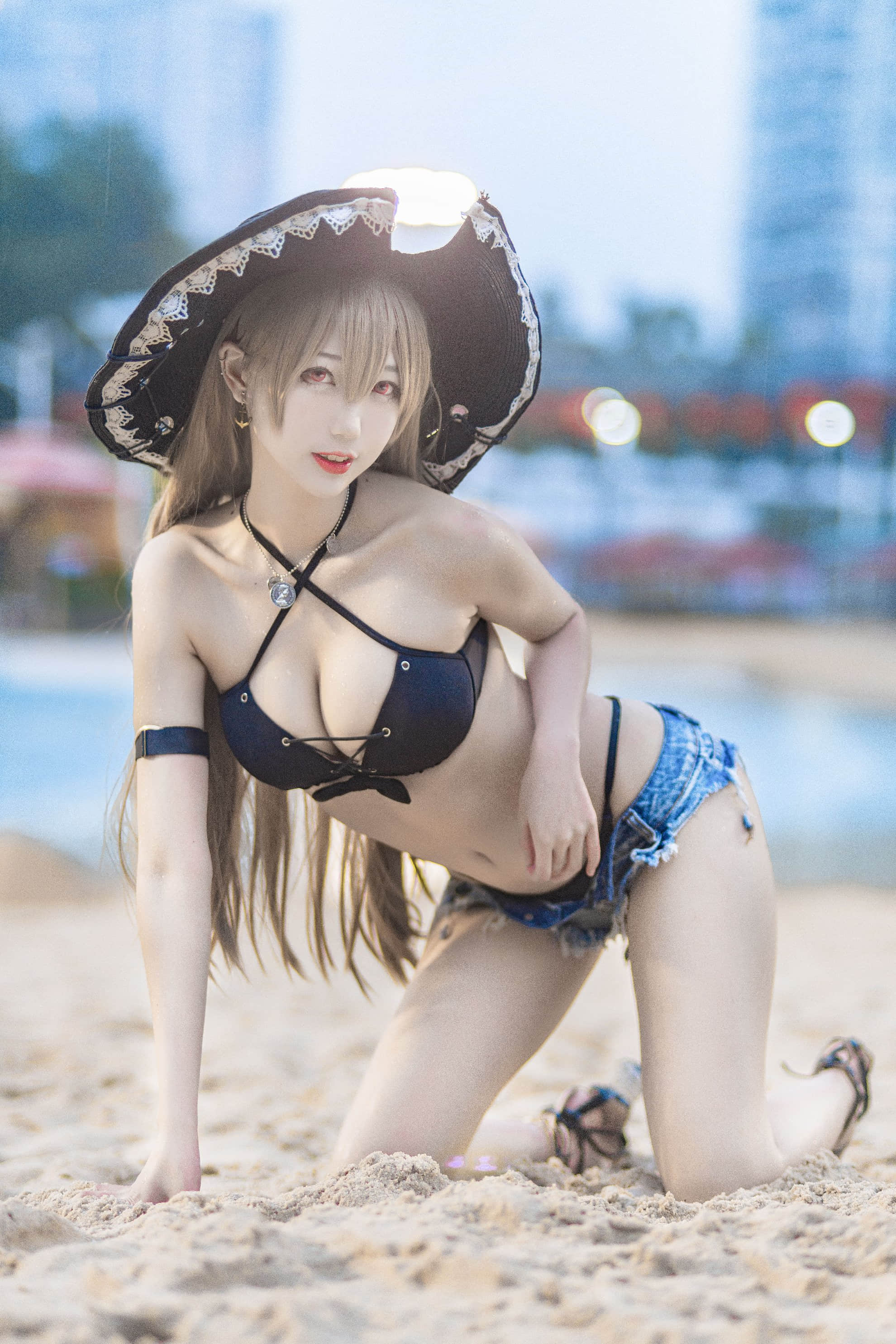 Đọc truyện hentai Tuyển tập Albums siêu phẩm Cosplay - Chap 857 - [Zhou Ji is a cute bunny] Jean Bart swimsuit (Azur Lane)