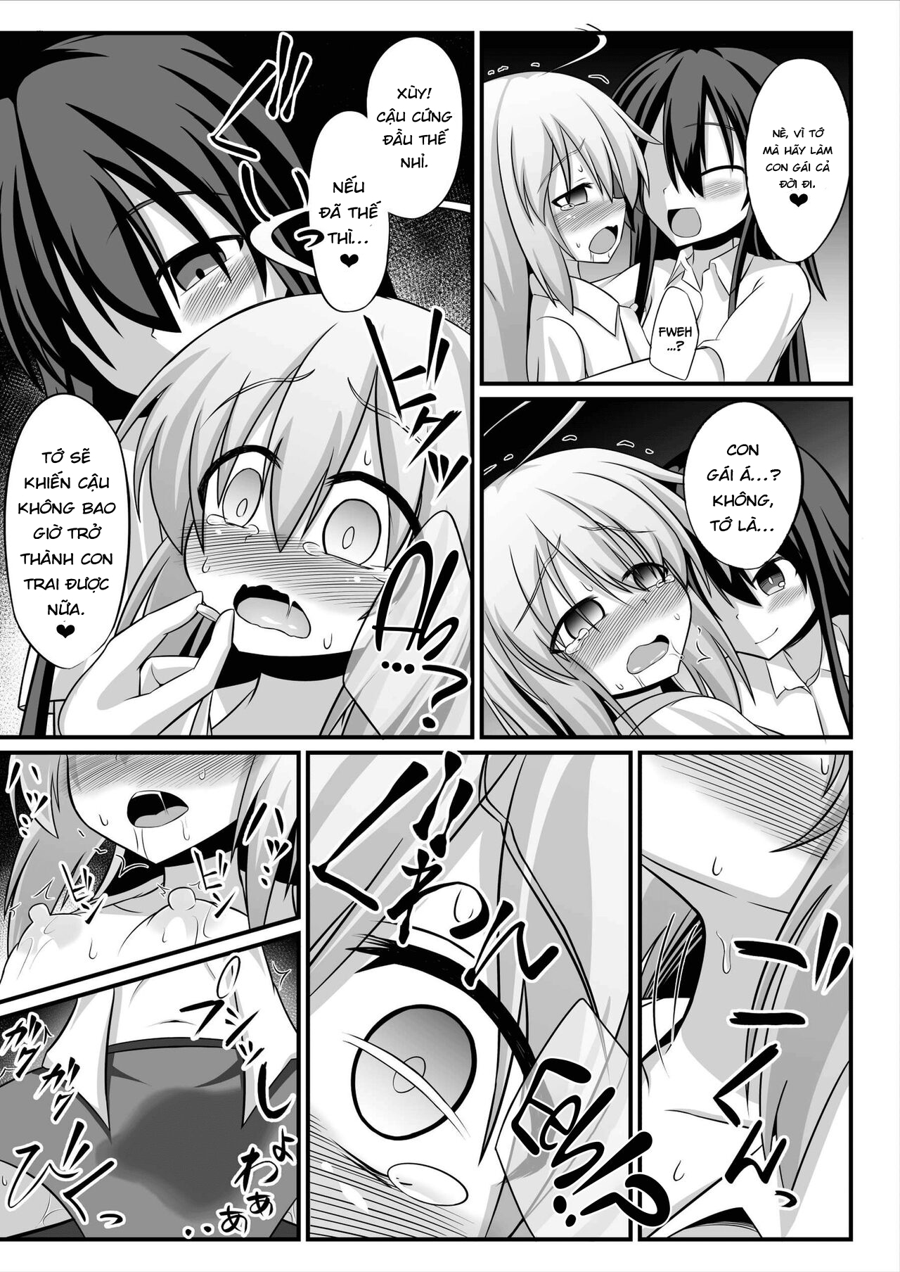 Đọc truyện hentai TS Mesu Ochi ~Onnanoko ni Sarete Love Love Yuri Sex~ - Oneshot
