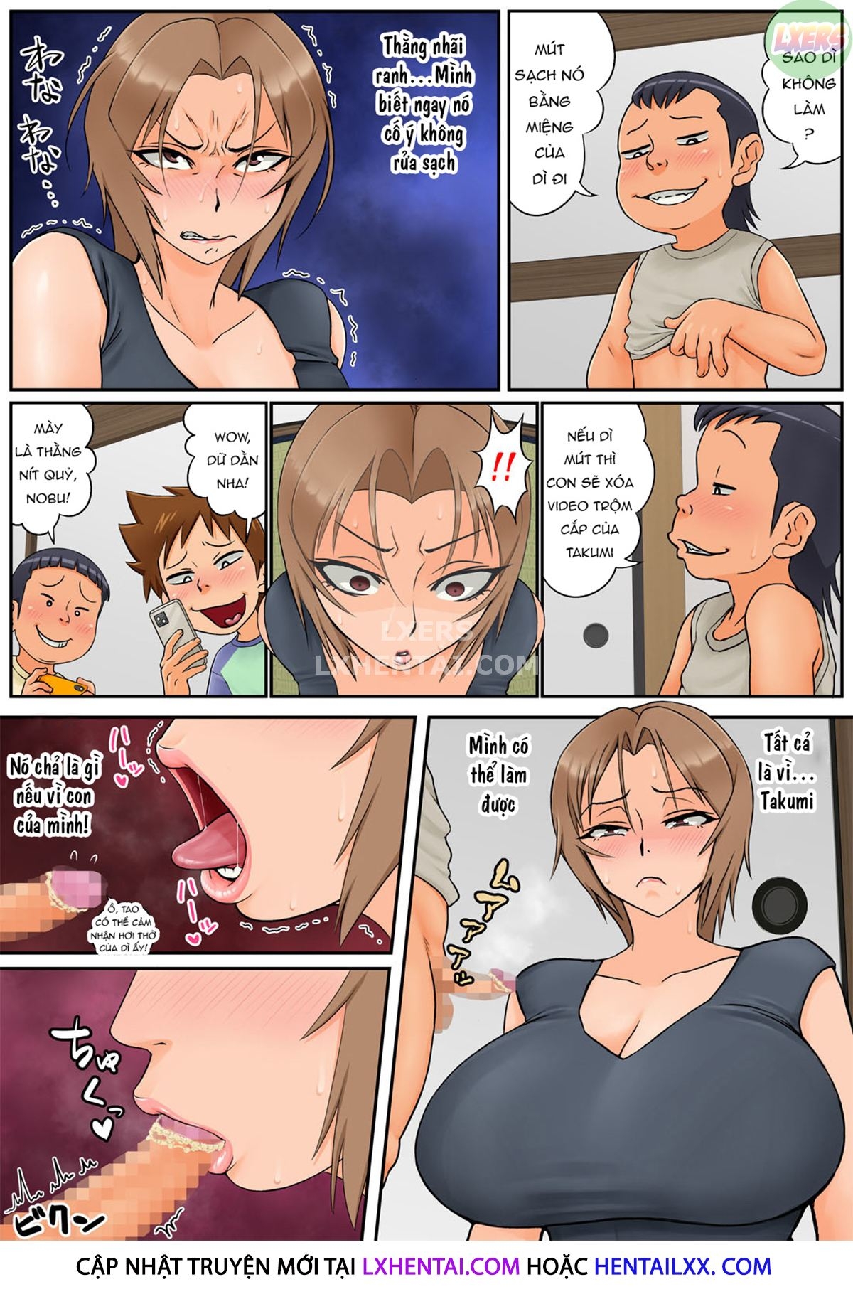 Đọc truyện hentai Tomodachi No Hahaoya Ga Keitai No Motoyan Datta Node Yowami O Nigitte Yaritai Houdai Shite Mita - Oneshot