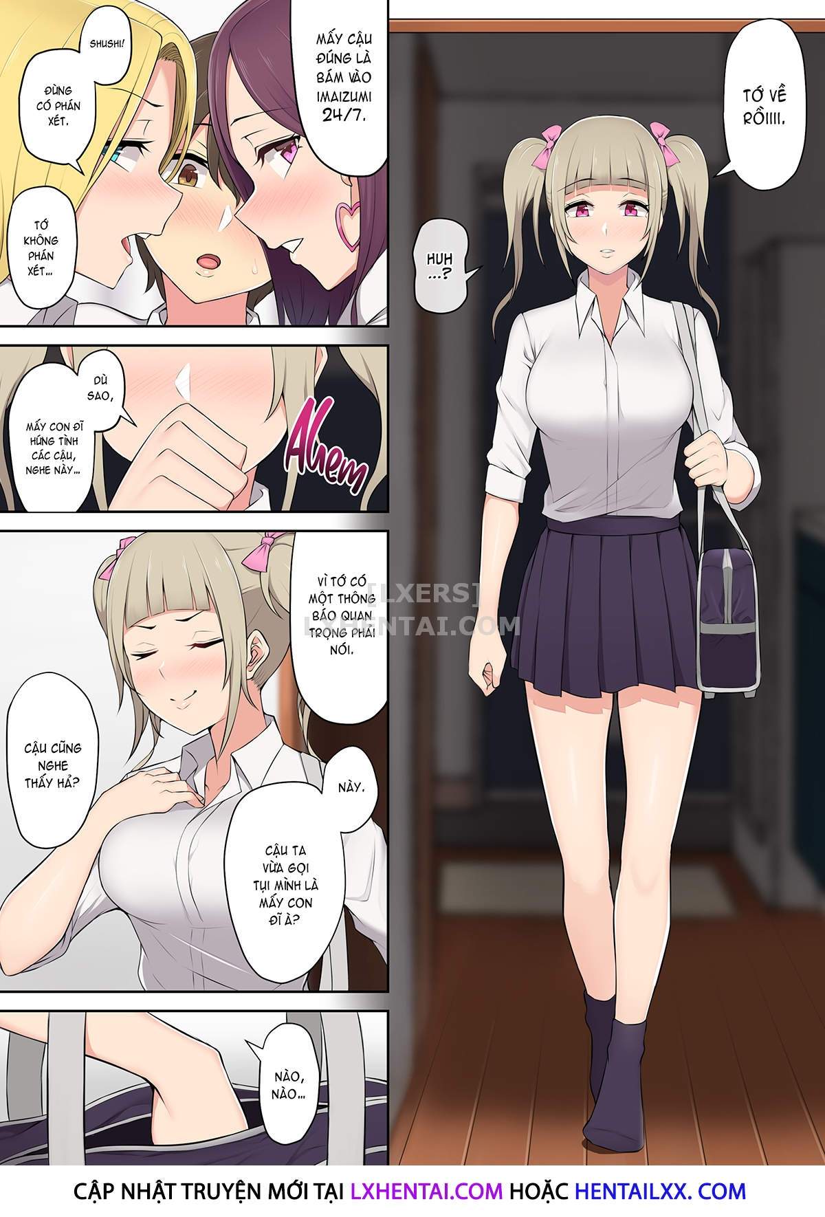 Đọc truyện hentai Imaizumi đưa cả bầy Gyaru về nhà mình - Chap 2