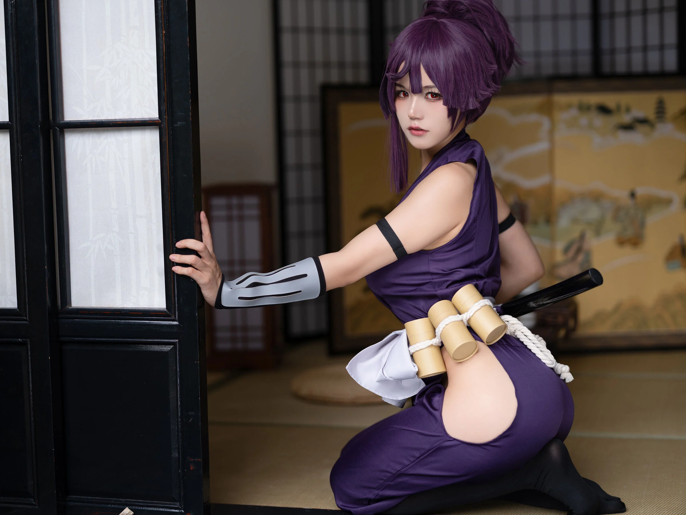 Đọc truyện hentai Tuyển tập Albums siêu phẩm Cosplay - Chap 233 - Ogura Chiyo w - Yuzuriha hell raku gang