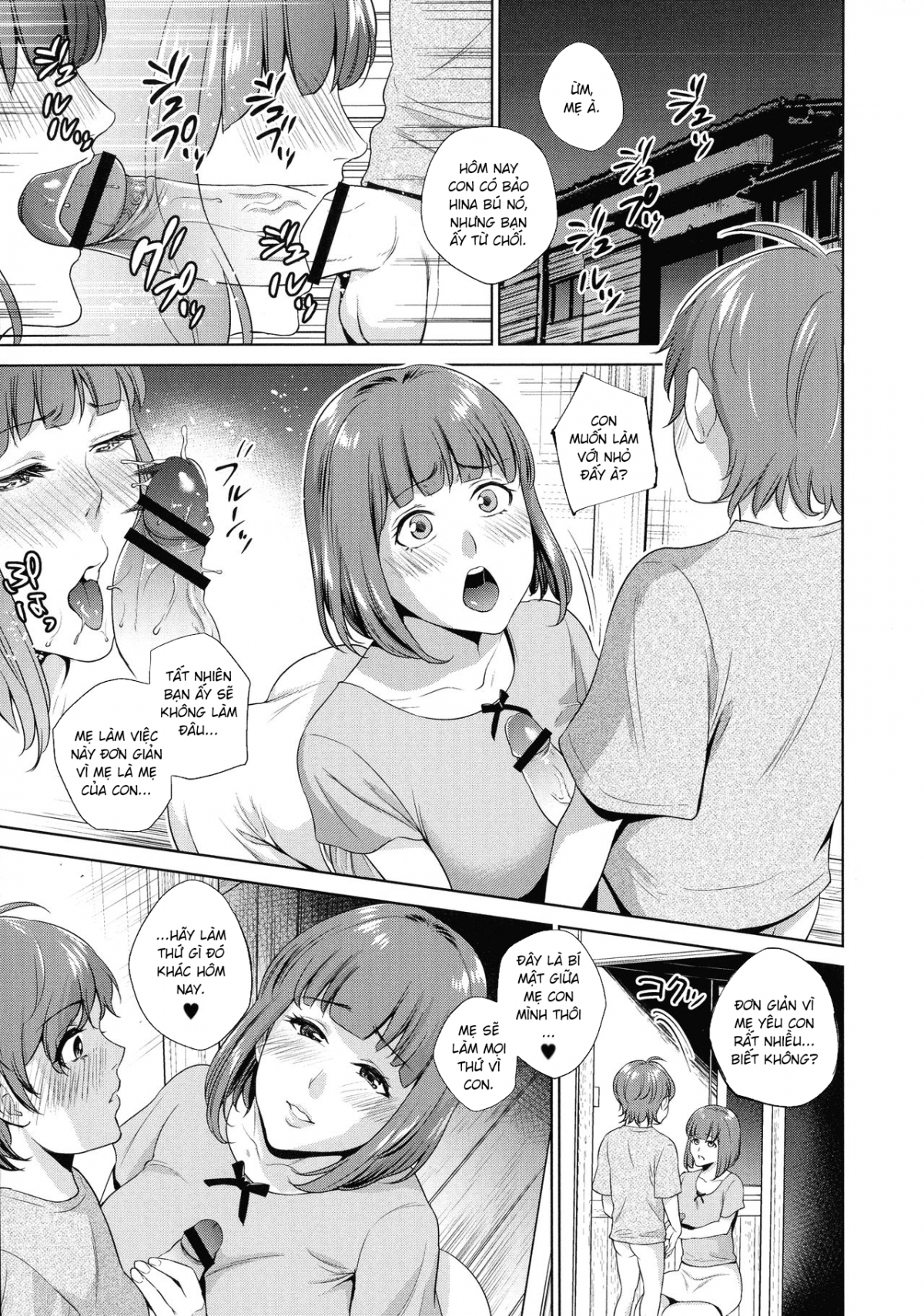 Đọc truyện hentai Ngày mà tôi hoà làm một với mẹ - Chap 2