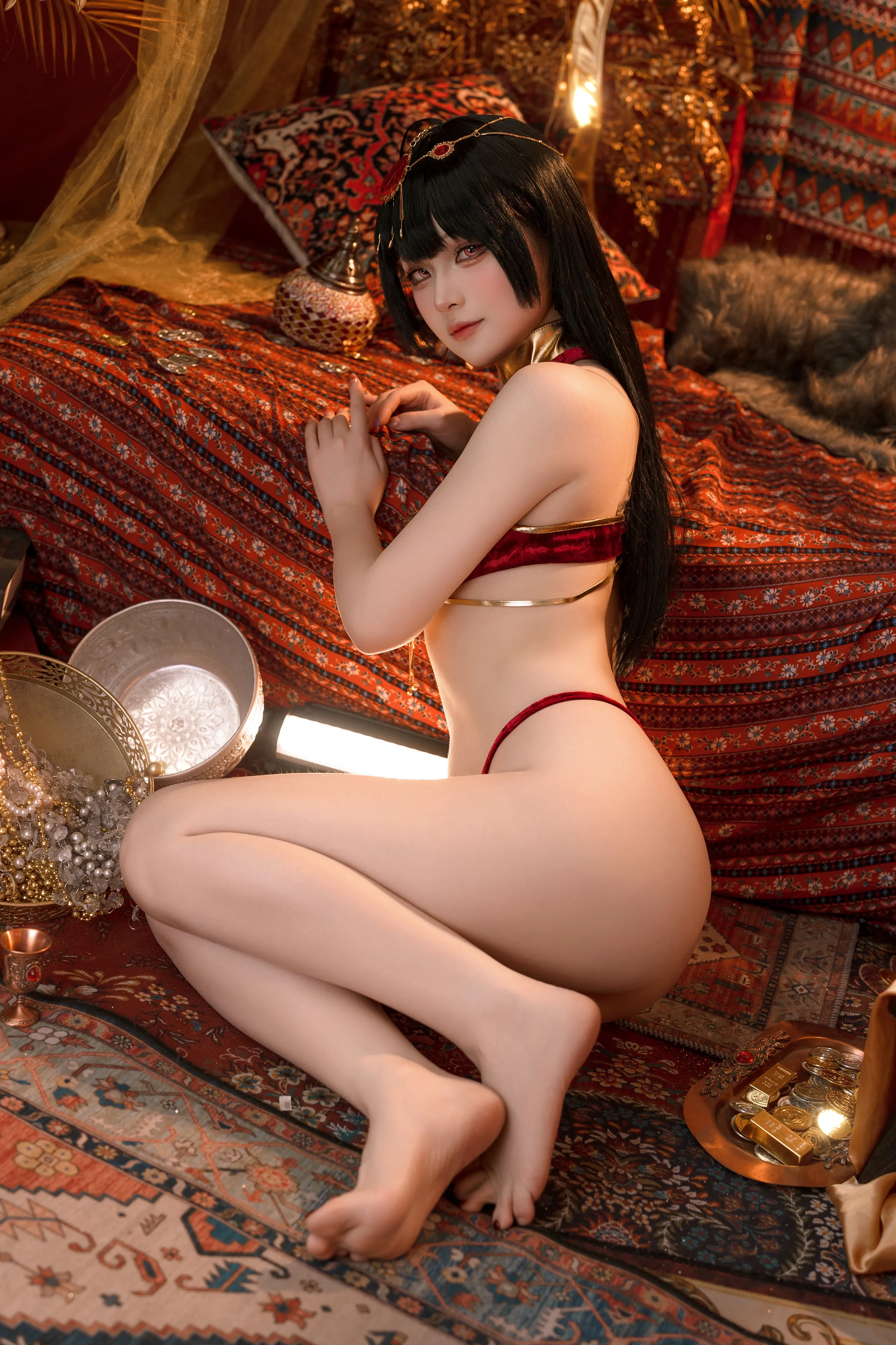 Đọc truyện hentai Tuyển tập Albums siêu phẩm Cosplay - Chap 1018 - Yuyu - Azur Lane Big Phoenix Dancer New Year Special