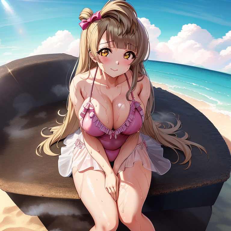 Đọc truyện hentai Tuyển tập Albums Art hentai - Chap 330 - Big breasted Kotori in bikini