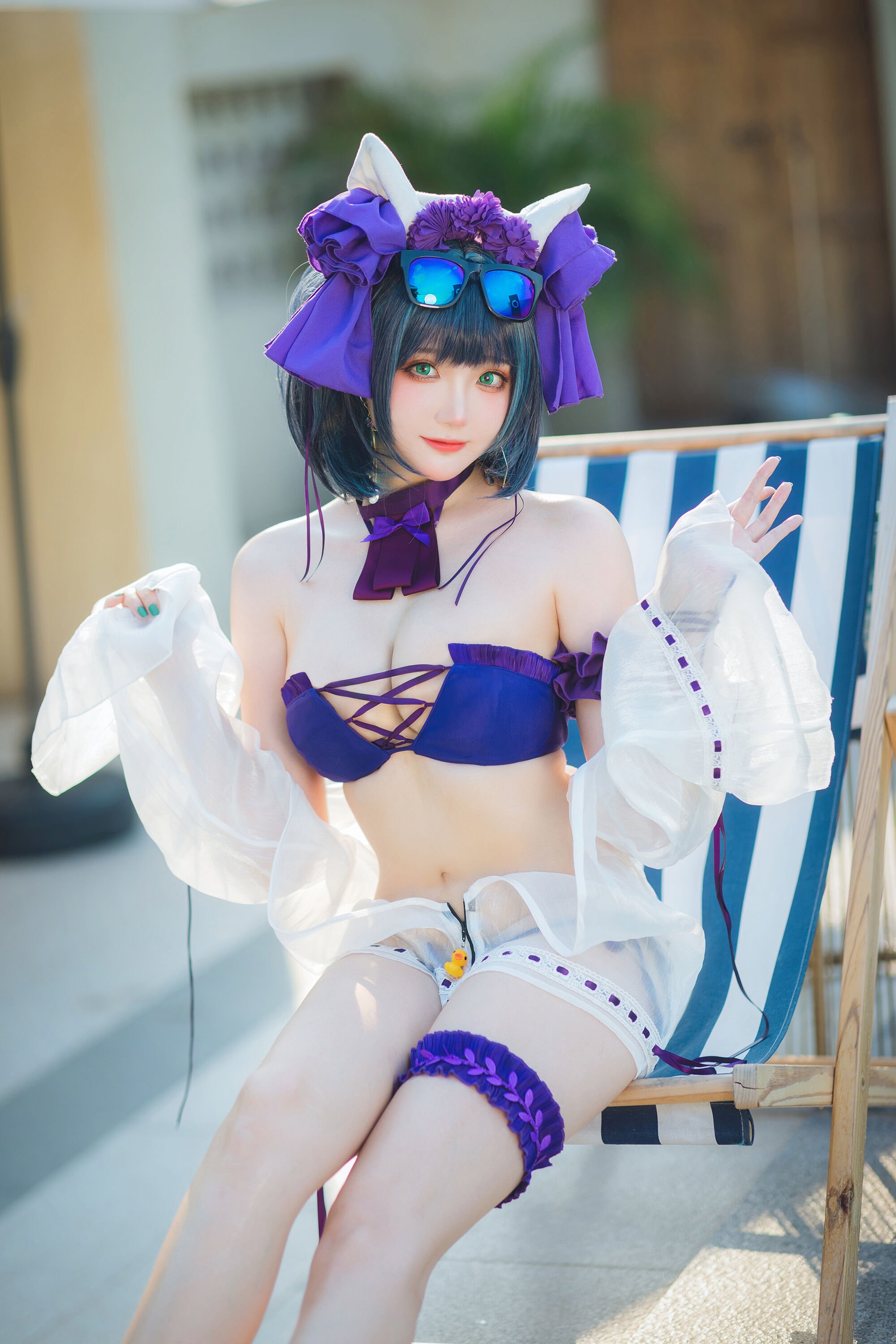 Đọc truyện hentai Tuyển tập Albums siêu phẩm Cosplay - Chap 367 - Guahi Sauce - Cheshire Swimsuit