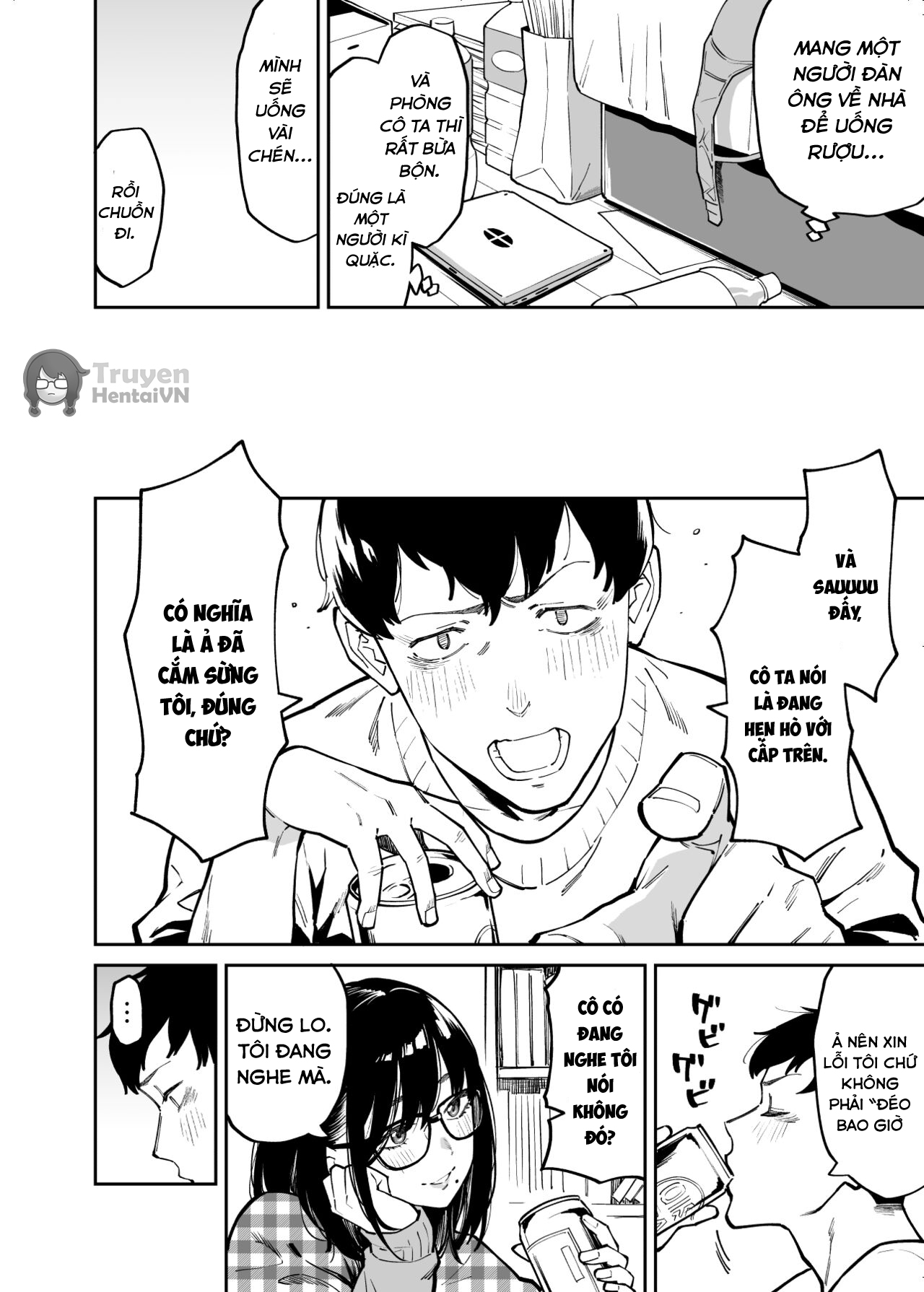 Đọc truyện hentai Comforted by the Sloppy Girl Next Door - chap 1