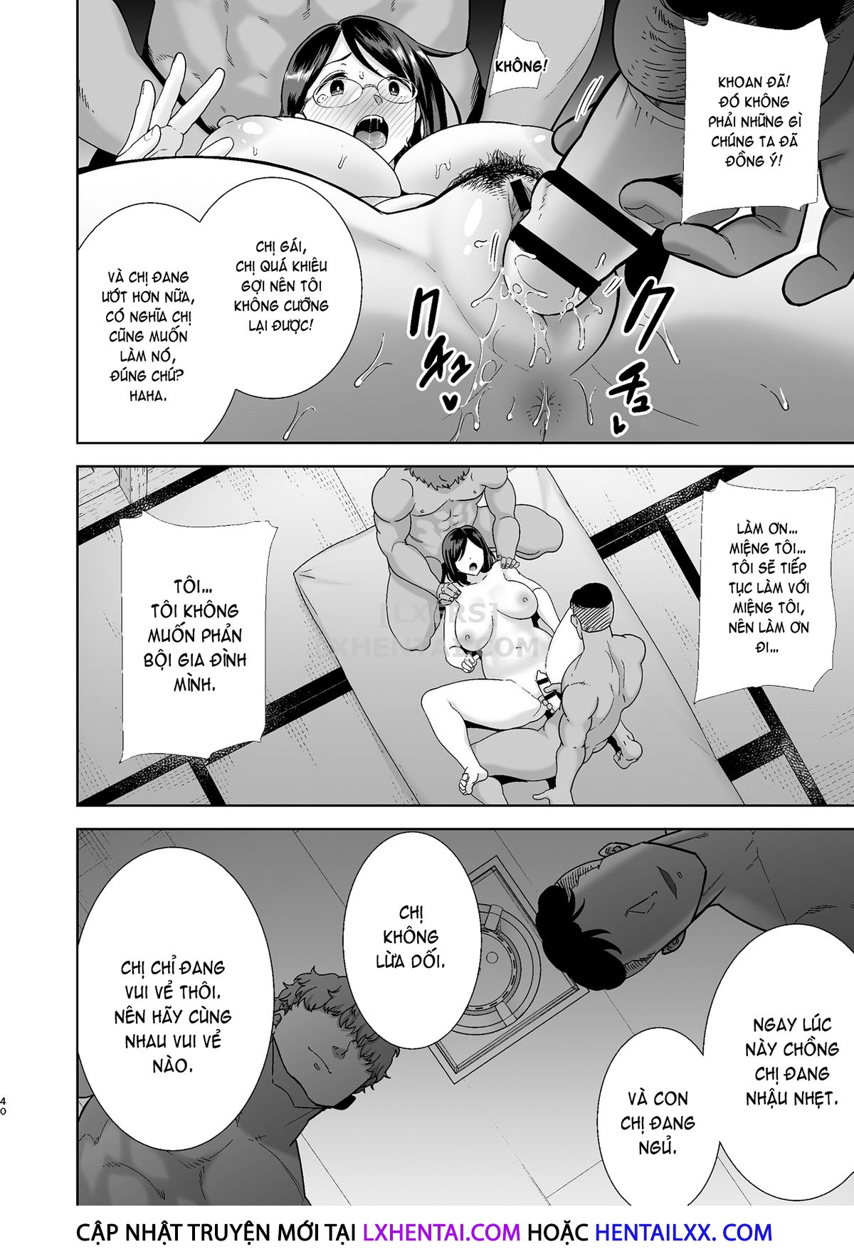 Đọc truyện hentai Natsuzuma ~Natsu, Ryokan, Nanpa Otoko-Tachi Ni Ochita Tsuma~ - Chap 1 - Có che