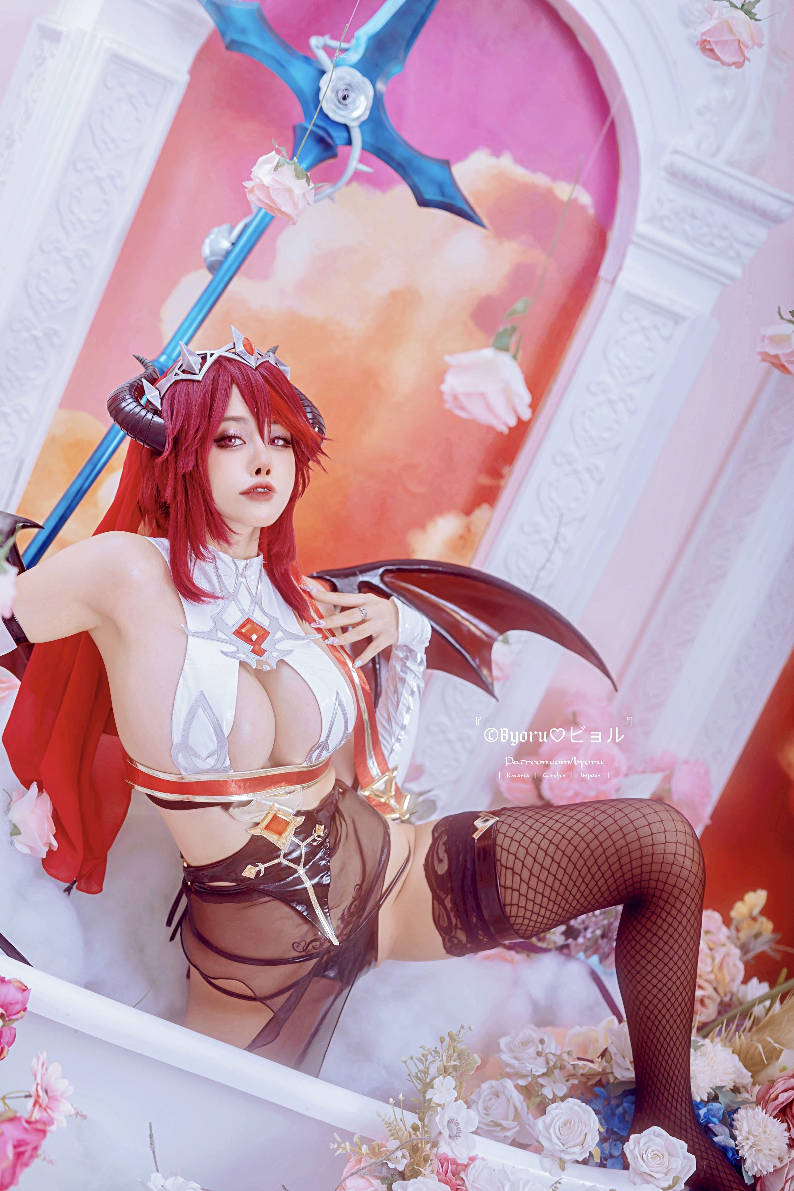 Đọc truyện hentai Tuyển tập Albums siêu phẩm Cosplay - Chap 1215 - Byoru - Rosaria Succubus (Genshin Impact)
