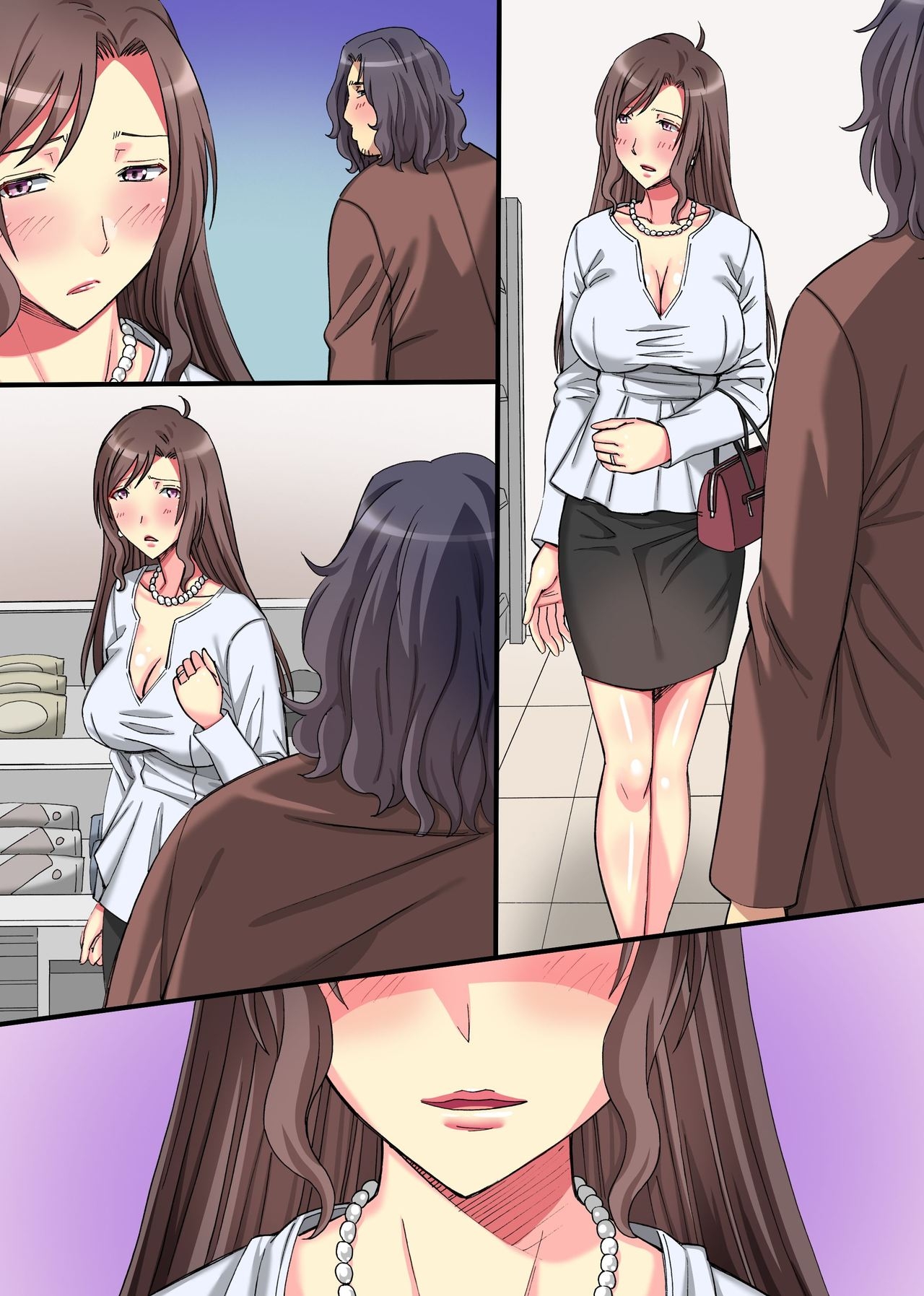 Đọc truyện hentai Tsuma to Musume o Dakimasen ka. Yoso no Otoko ni Saishi o Dakasete Netoraseru - Oneshot